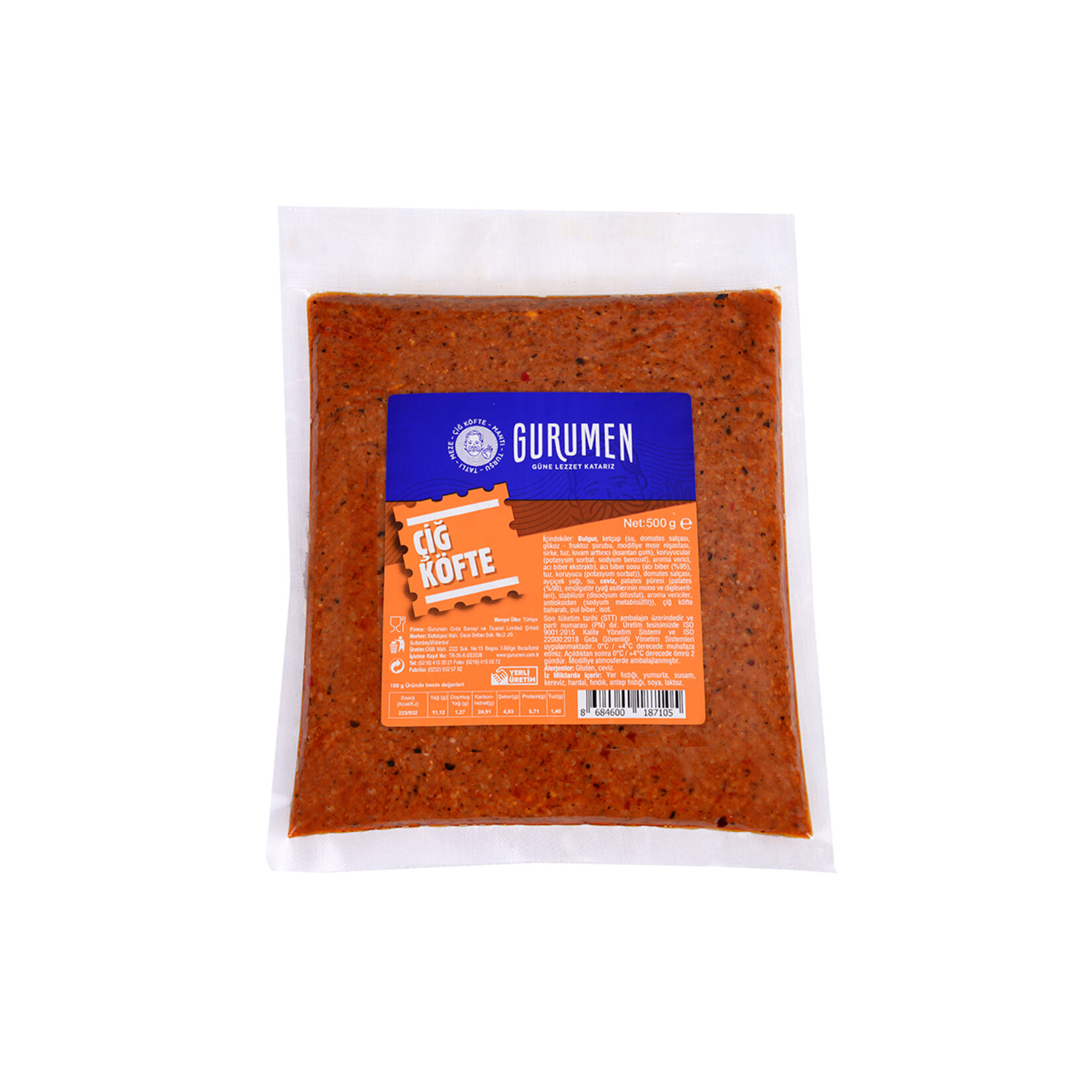Gurumen Vakumlu Çiğ Köfte 500 G