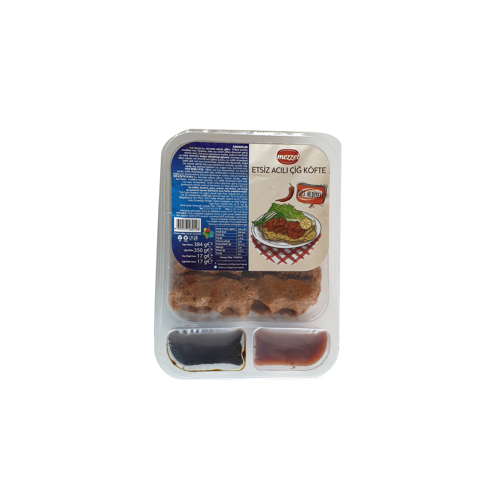 Mezzet Etsiz Acılı Çiğ Köfte & Sos 384G