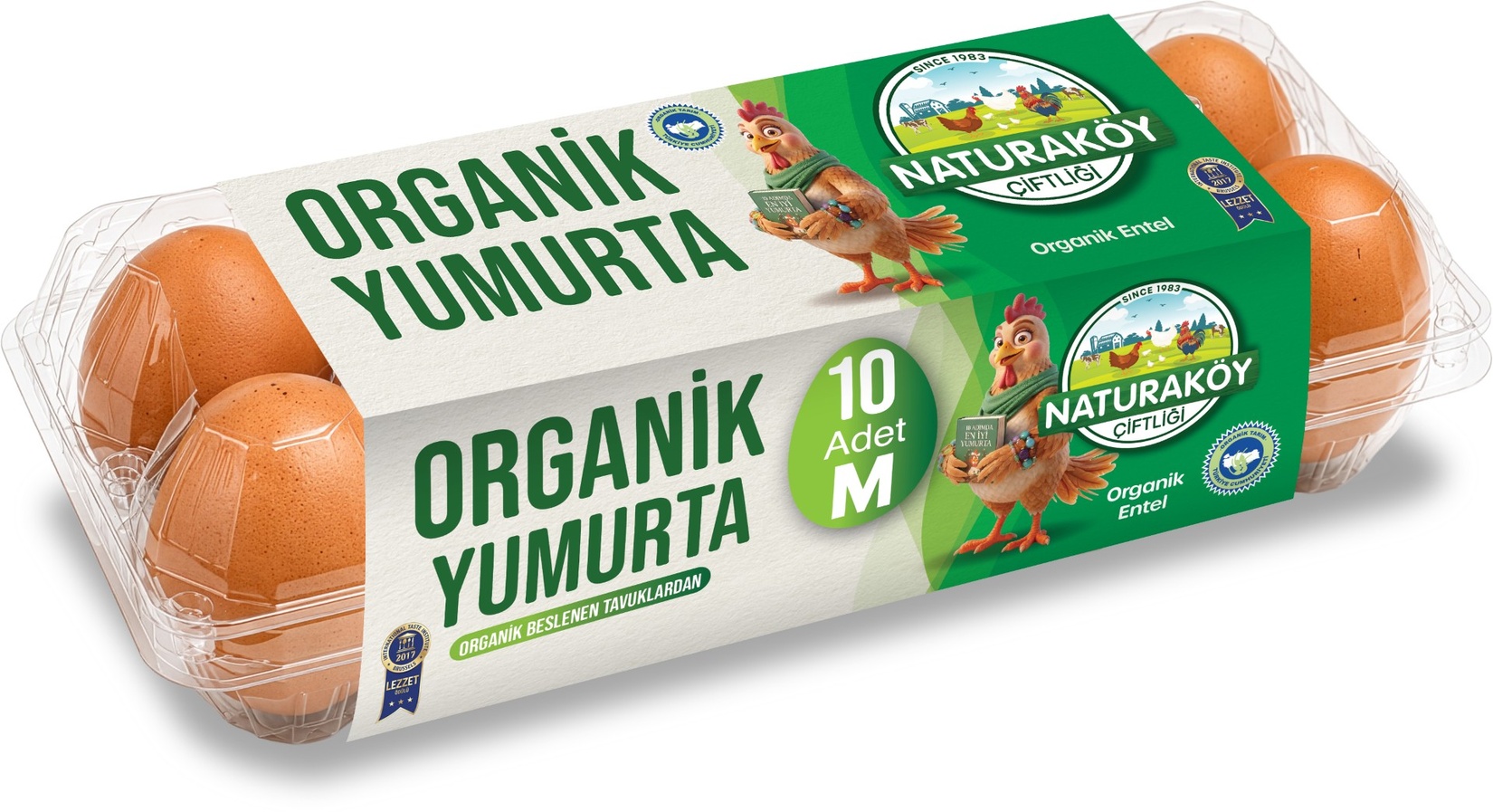 Naturaköy Organik M Orta Boy 10'lu Yumurta (53-62 G)