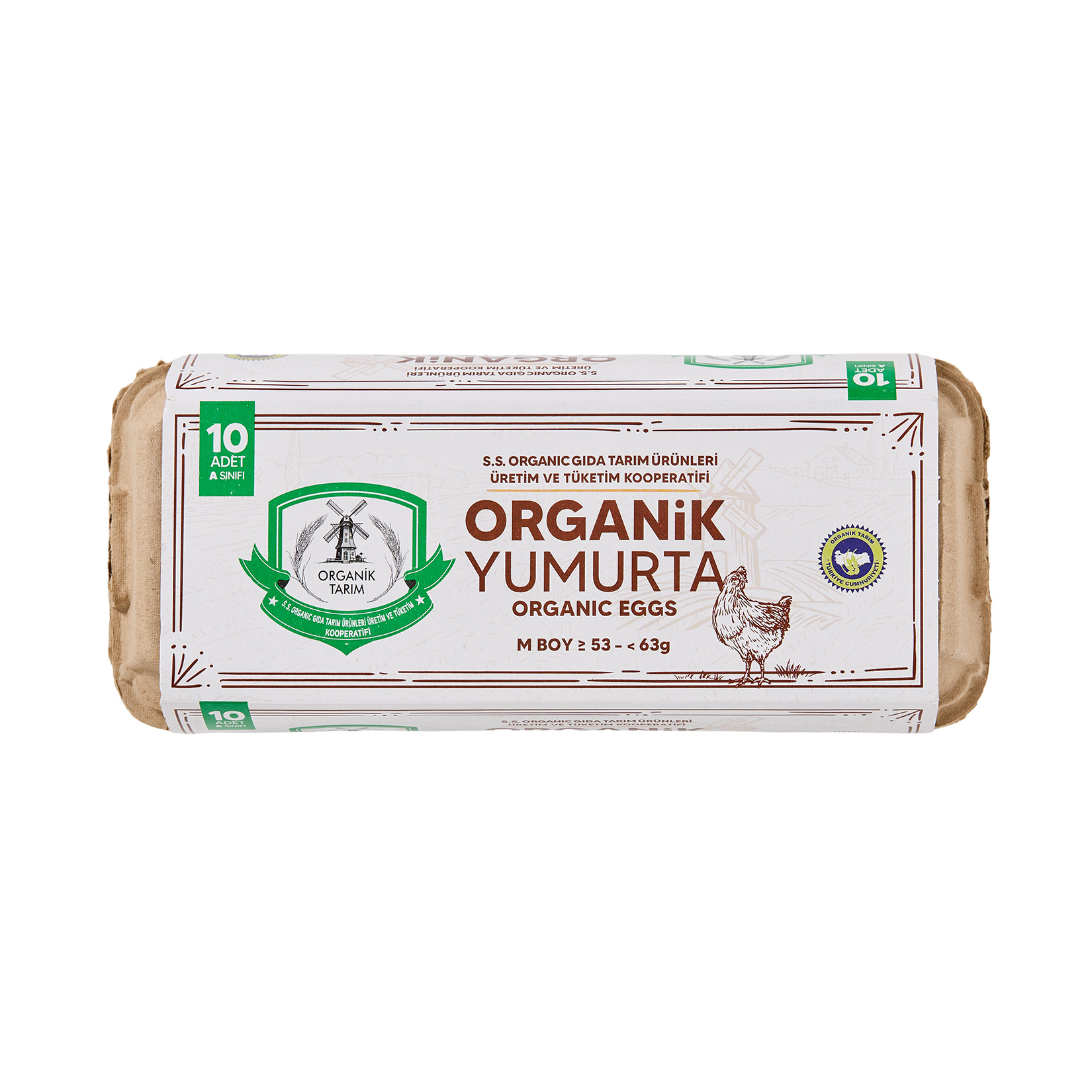 S.s Organik Gıda Yumurta 10'lu M Boy 53-63 G