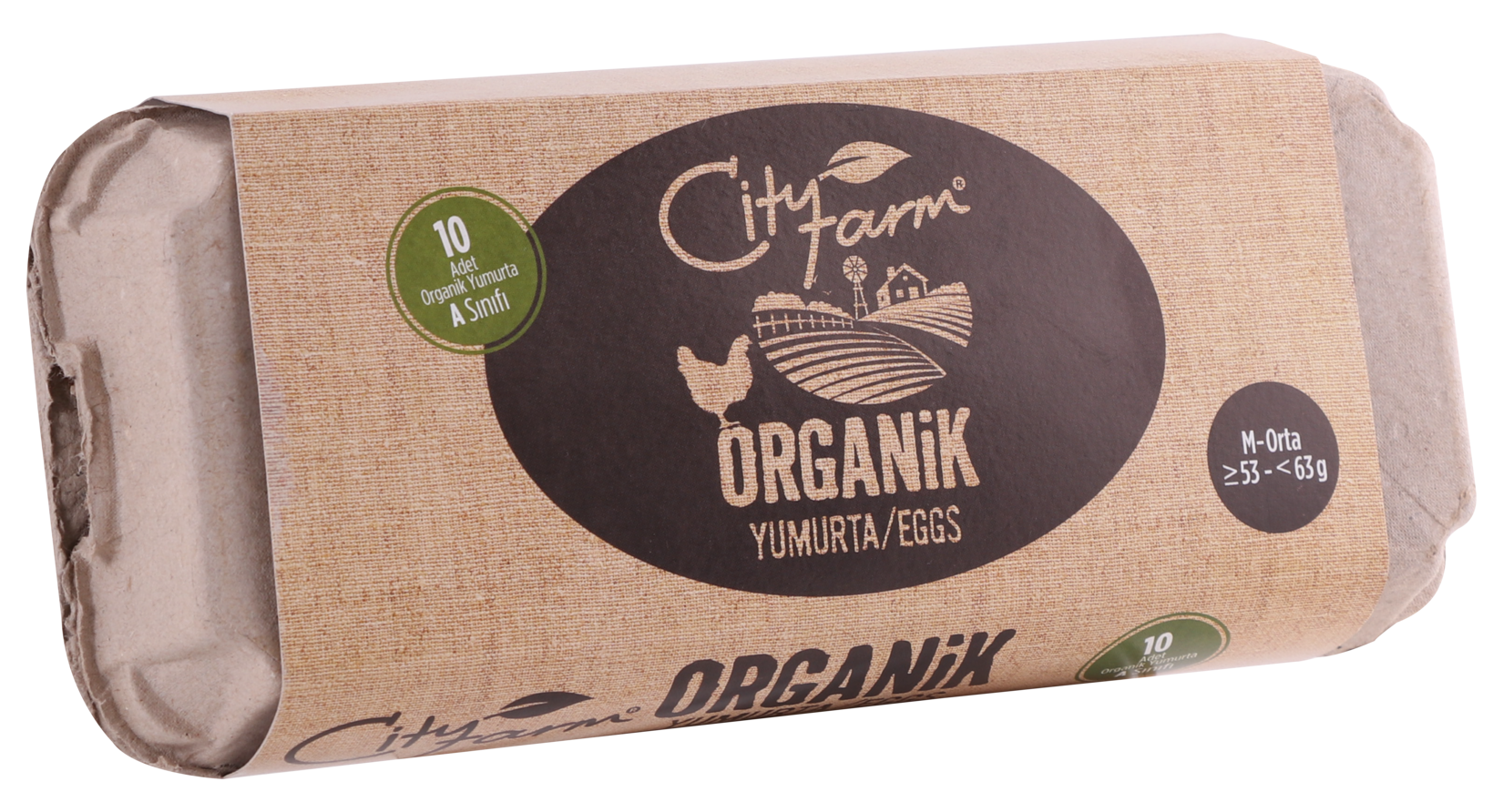 City Farm Organik 10'lu M Yumurta ( 53 - 62 G)