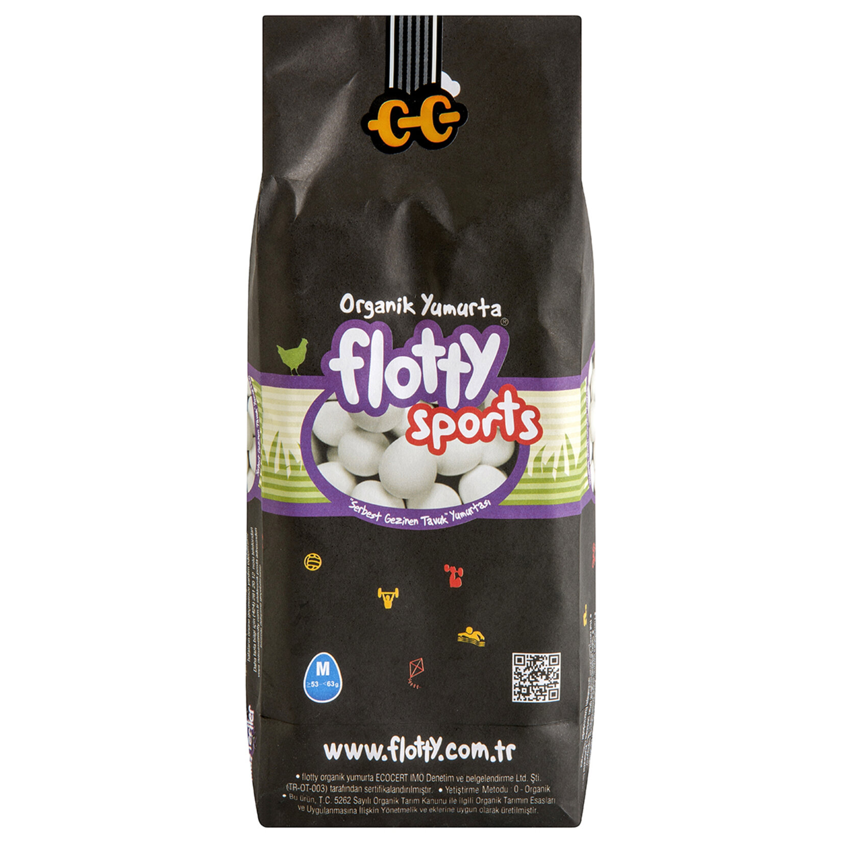 Flotty Sports Organik Yumurta 8'li (53-62 G)