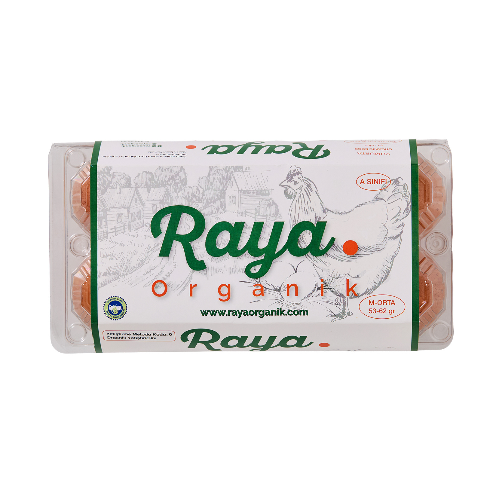 Raya Organik M Boy Yumurta 8'li (53 - 62 G)