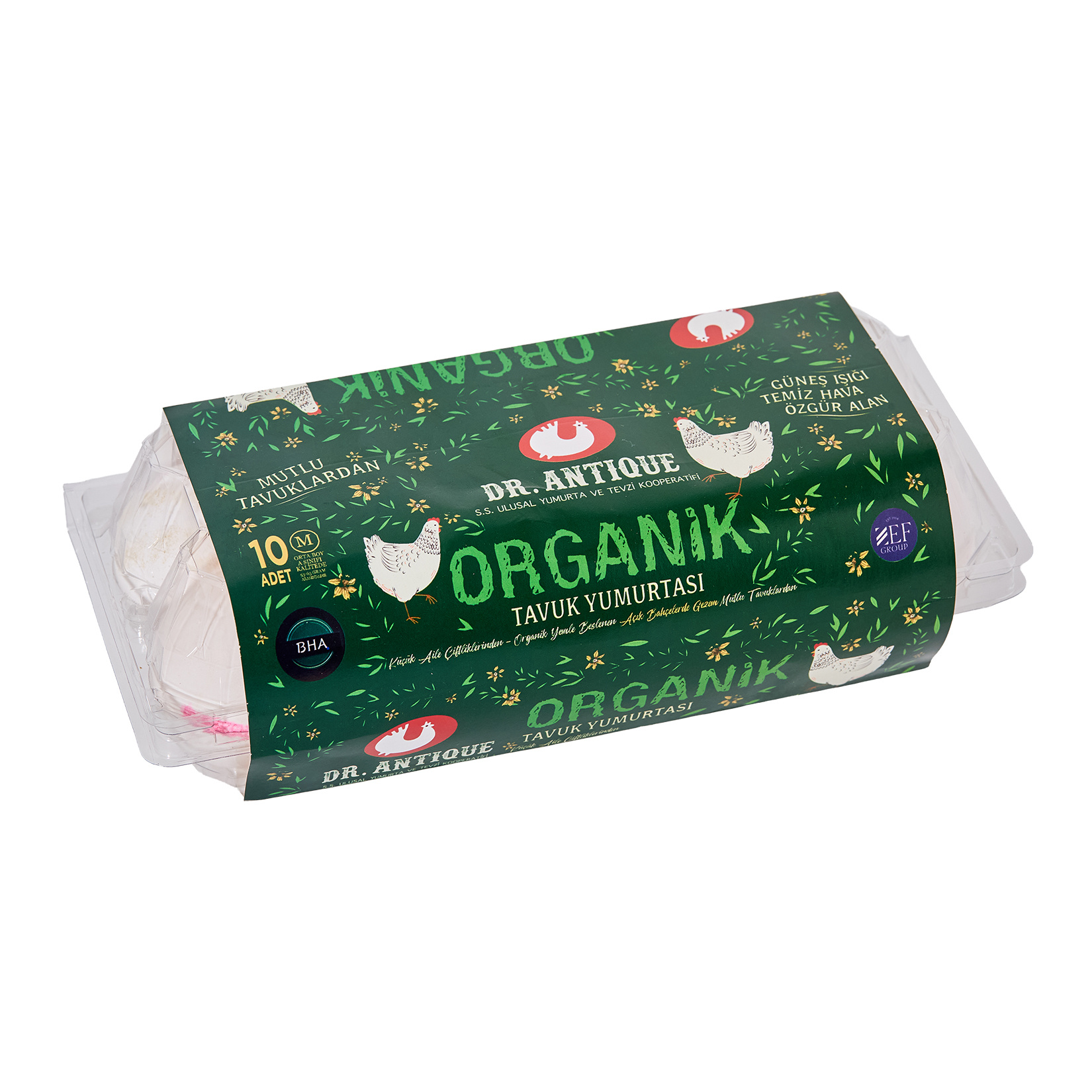 Dr.Antique Organik Tavuk Yumurtası M Boy 10'lu  (53-63 G)