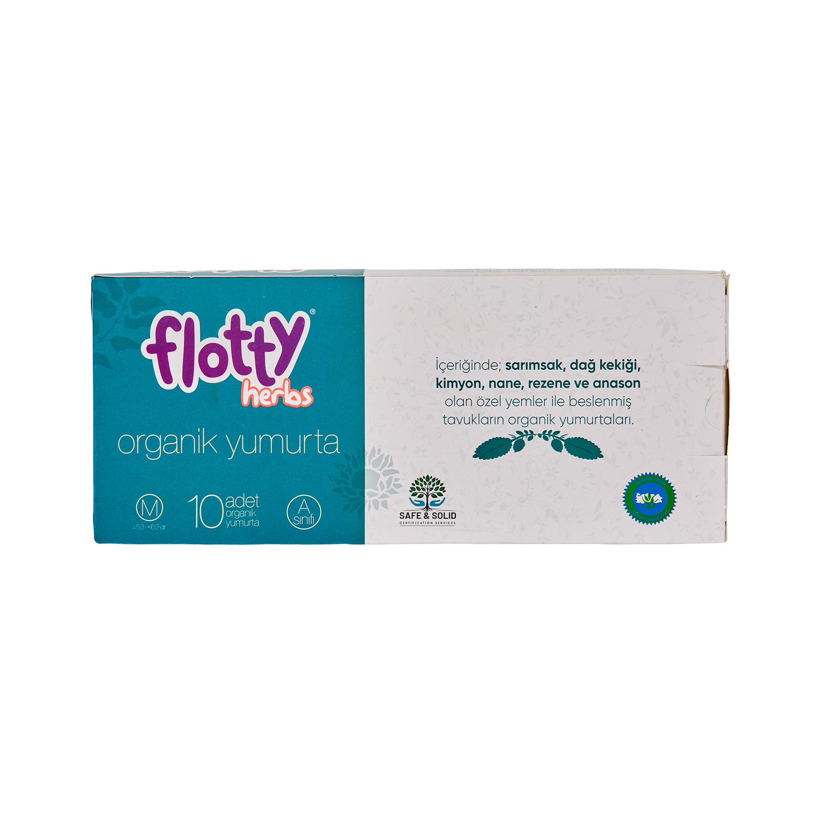 Flotty Herbs M Boy Organik Yumurta 10'lu 53-62G