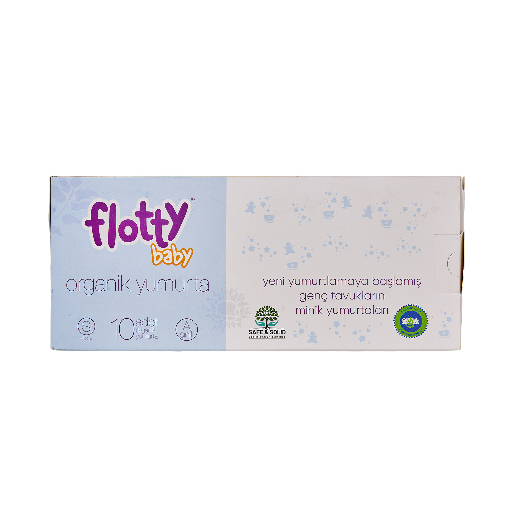 Flotty Baby S Boy Organik Yumurta 10'lu <53G