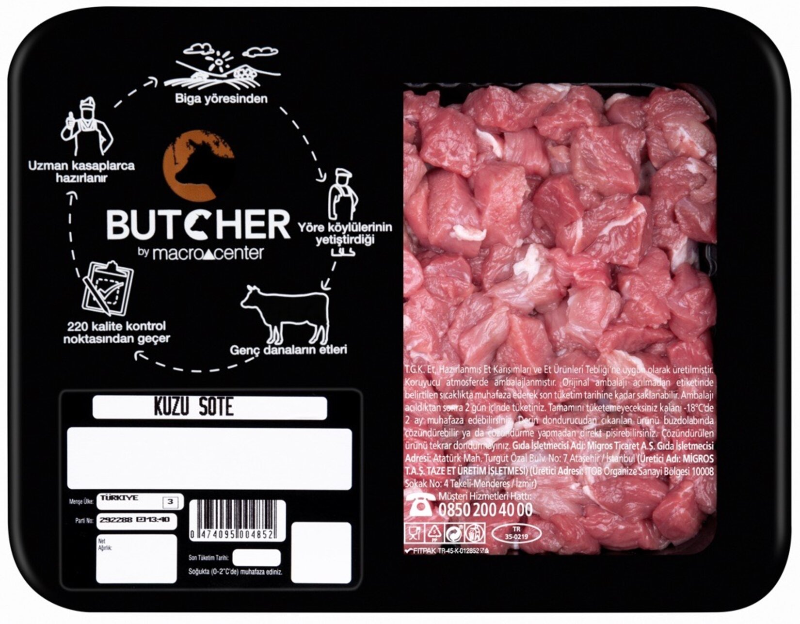 Butcher Kuzu Sote Kg