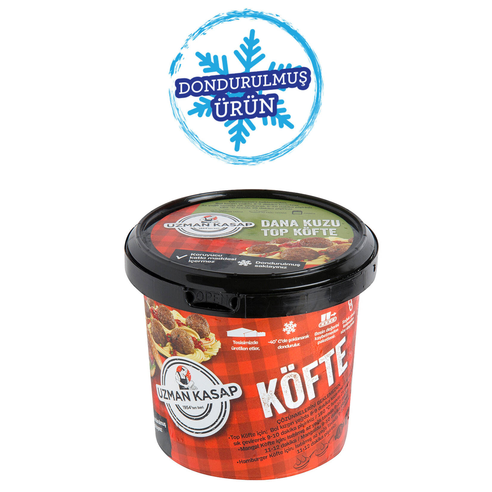 Uzman Kasap Top Köfte 480 G (Donuk)