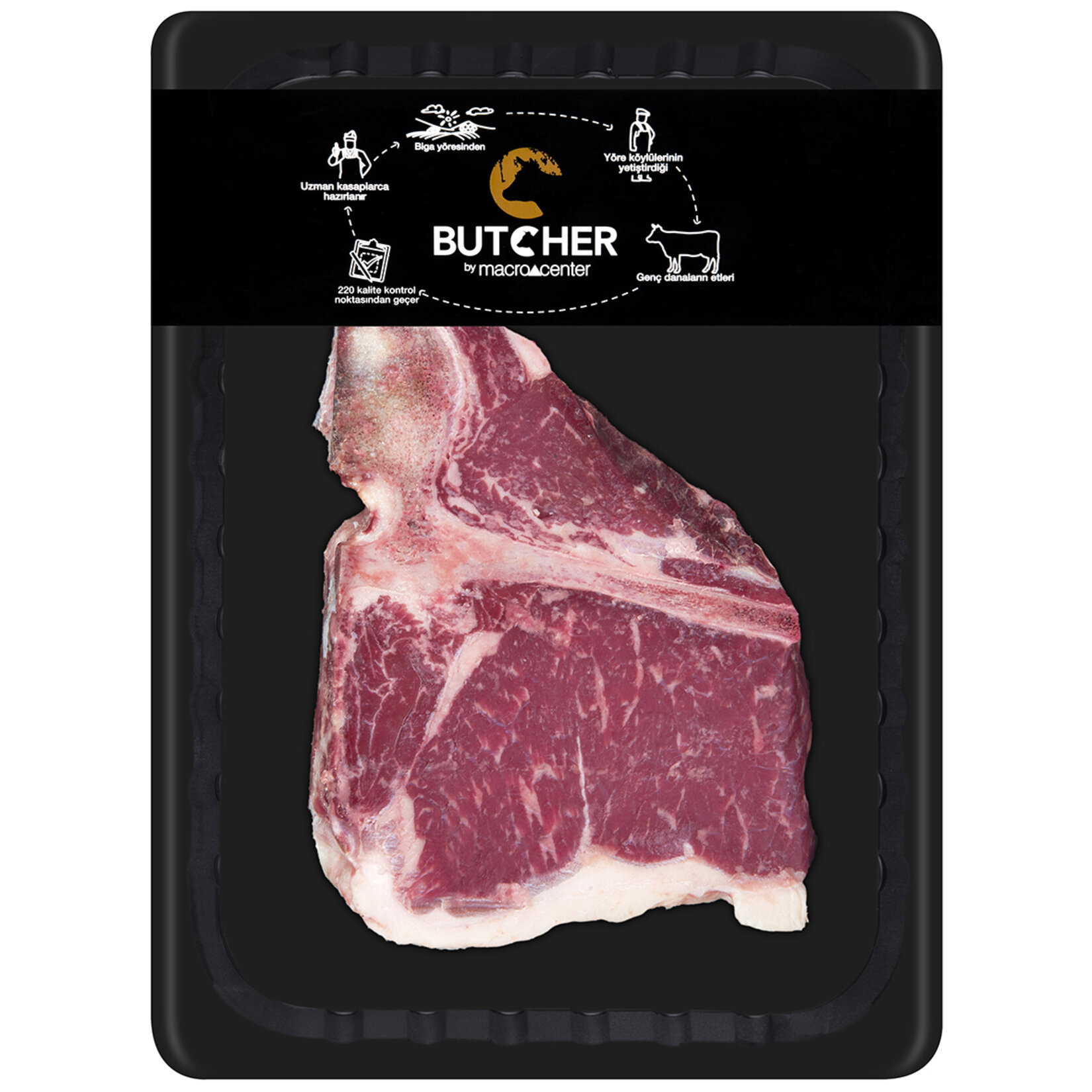Butcher Dana T Bone Steak Kg Skinpack