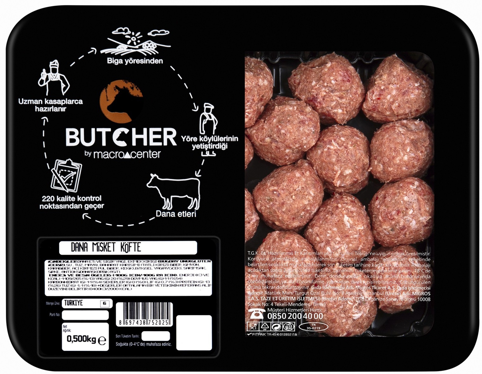 Butcher Misket Köfte 500 G