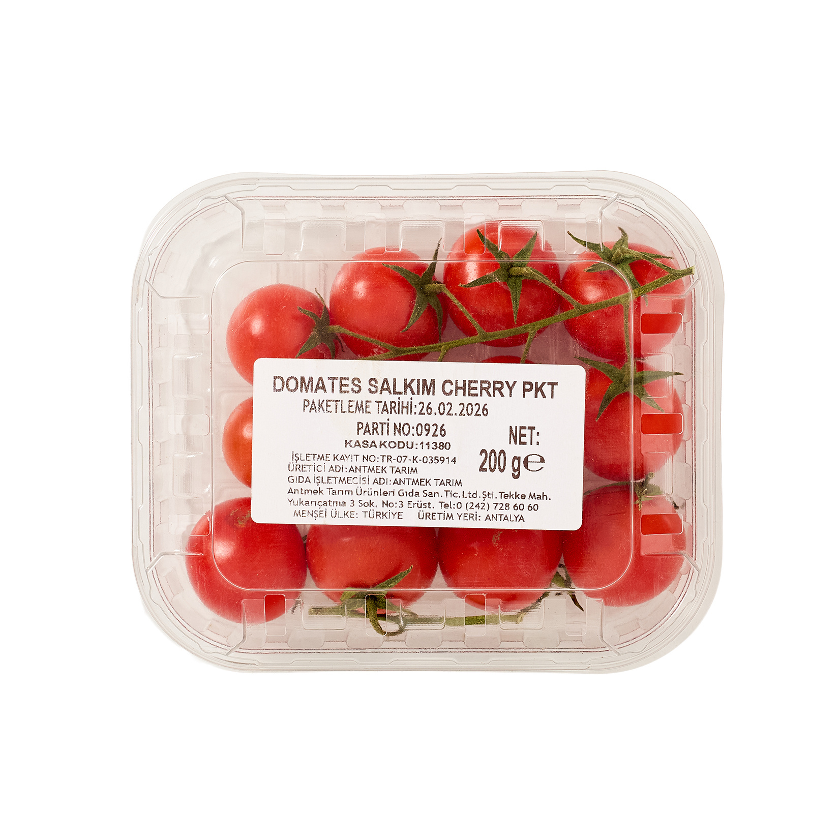 Domates Salkım Cherry Paket Adet 200 G