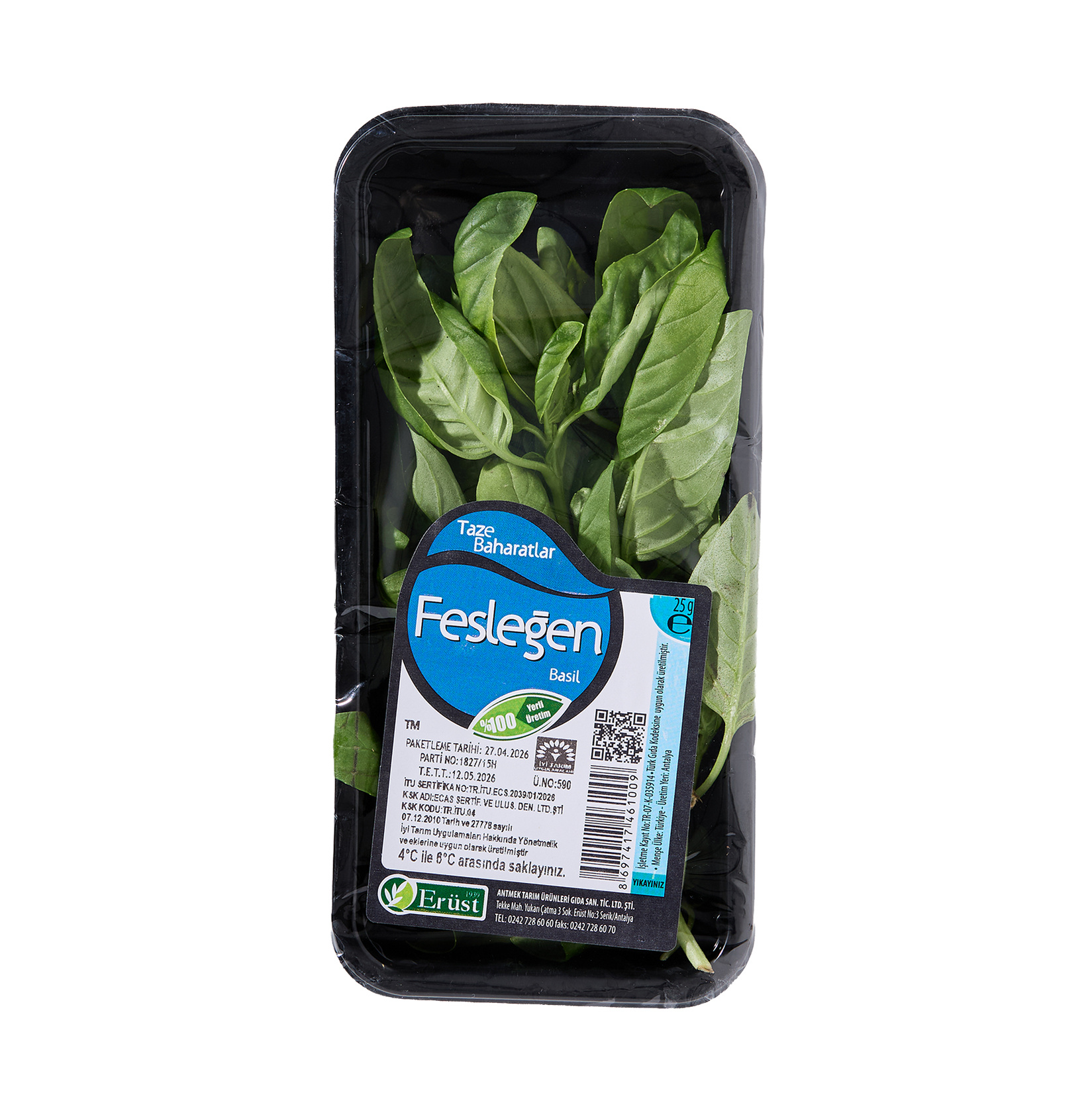 Erüst Fesleğen Taze 25 G