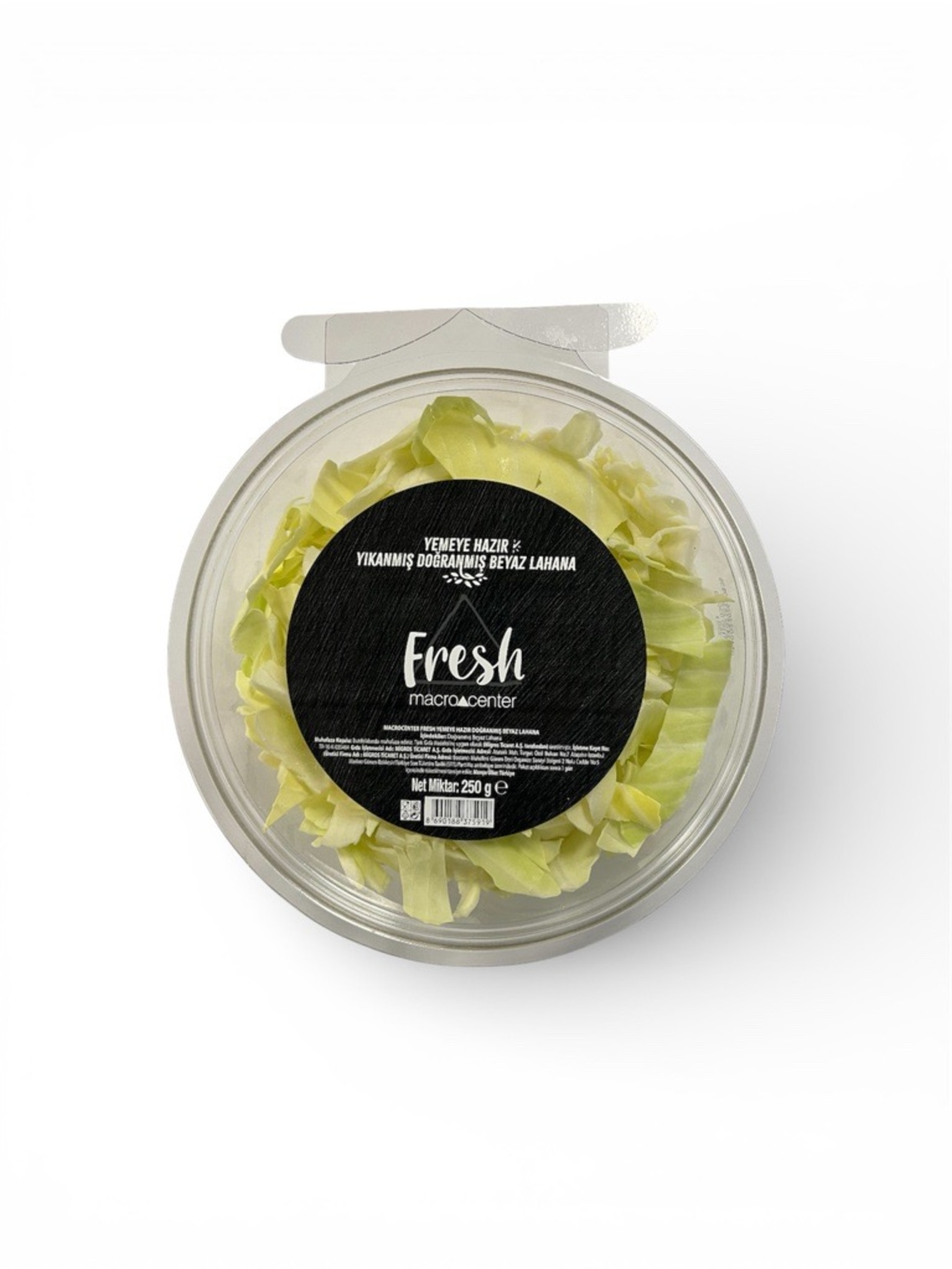 Macro Fresh Yemeye Hazır Doğranmış Beyaz Lahana 250 g