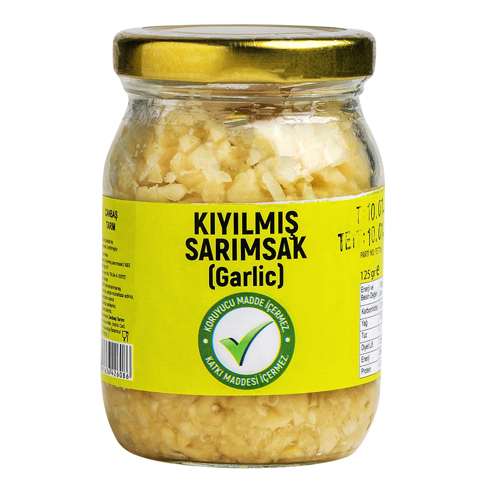 Canbaş Kıyılmış Sarımsak 125 G Adet