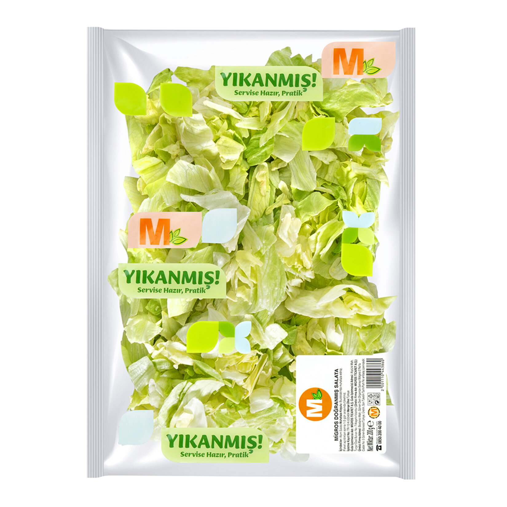 Salata Atom Doğranmış 200 G Paket Adet