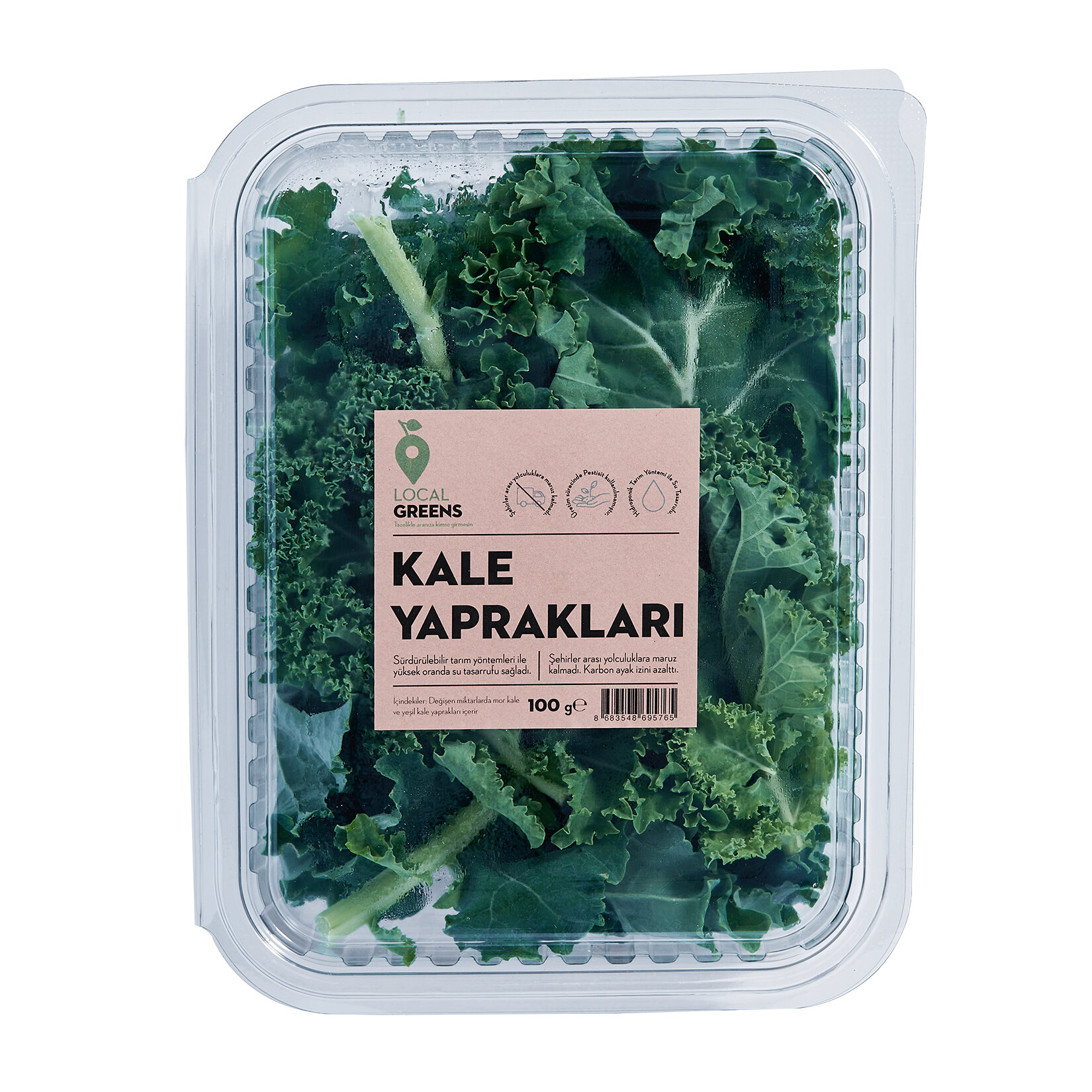 Local Greens Kale Yaprakları 100G Paket