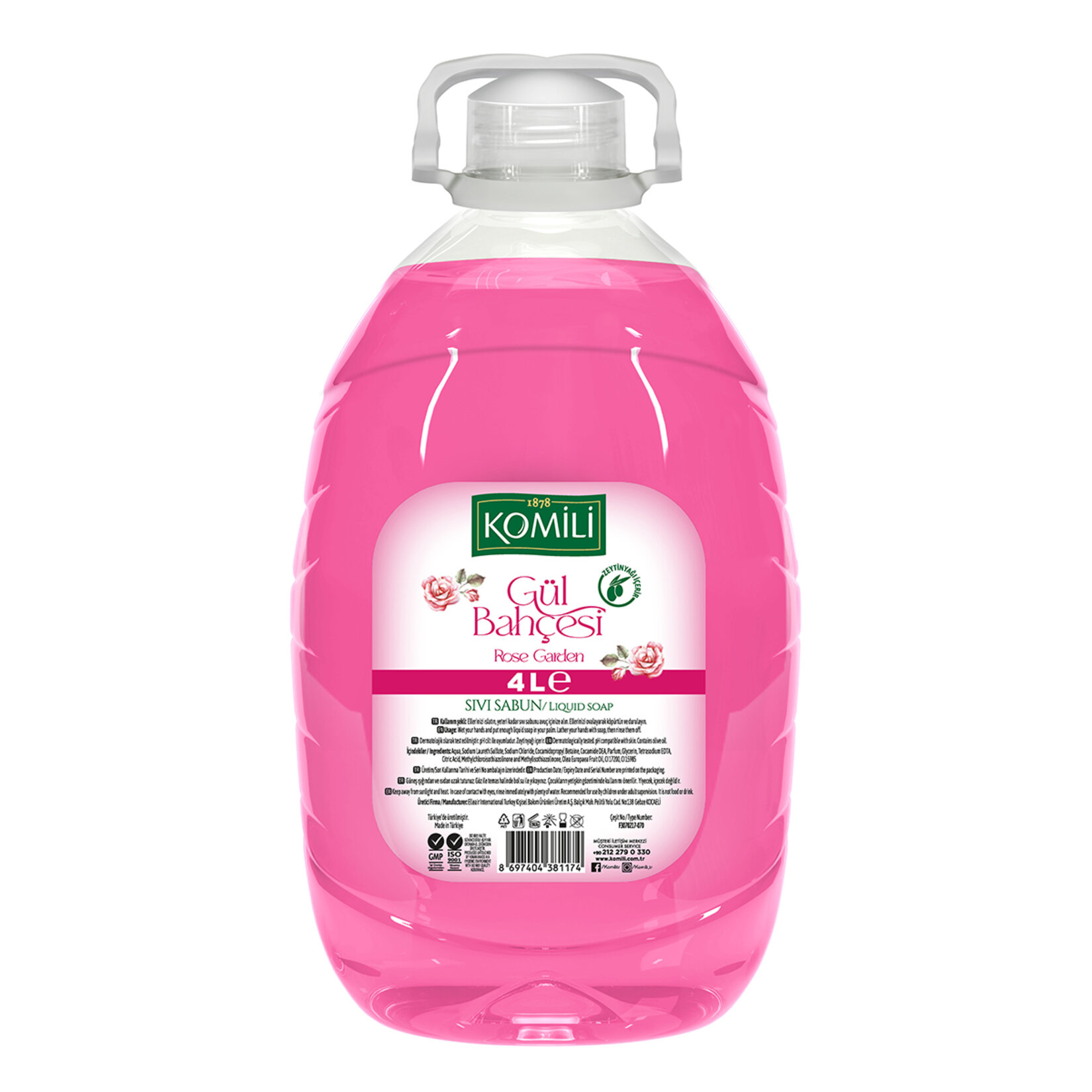 Komili Sıvı Sabun Gül Bahçesi 4 L