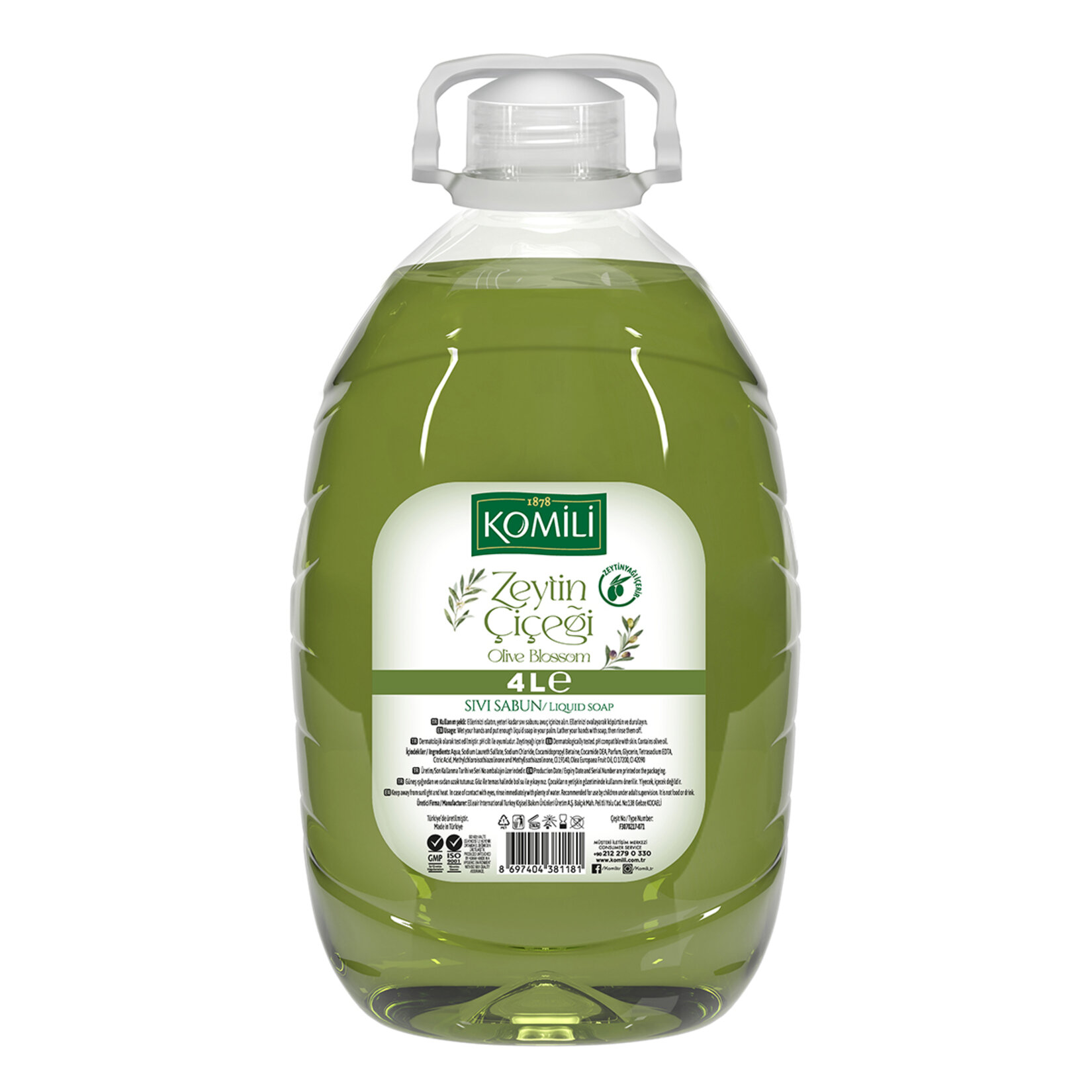 Komili Sıvı Sabun Zeytin Çiçeği 4 L