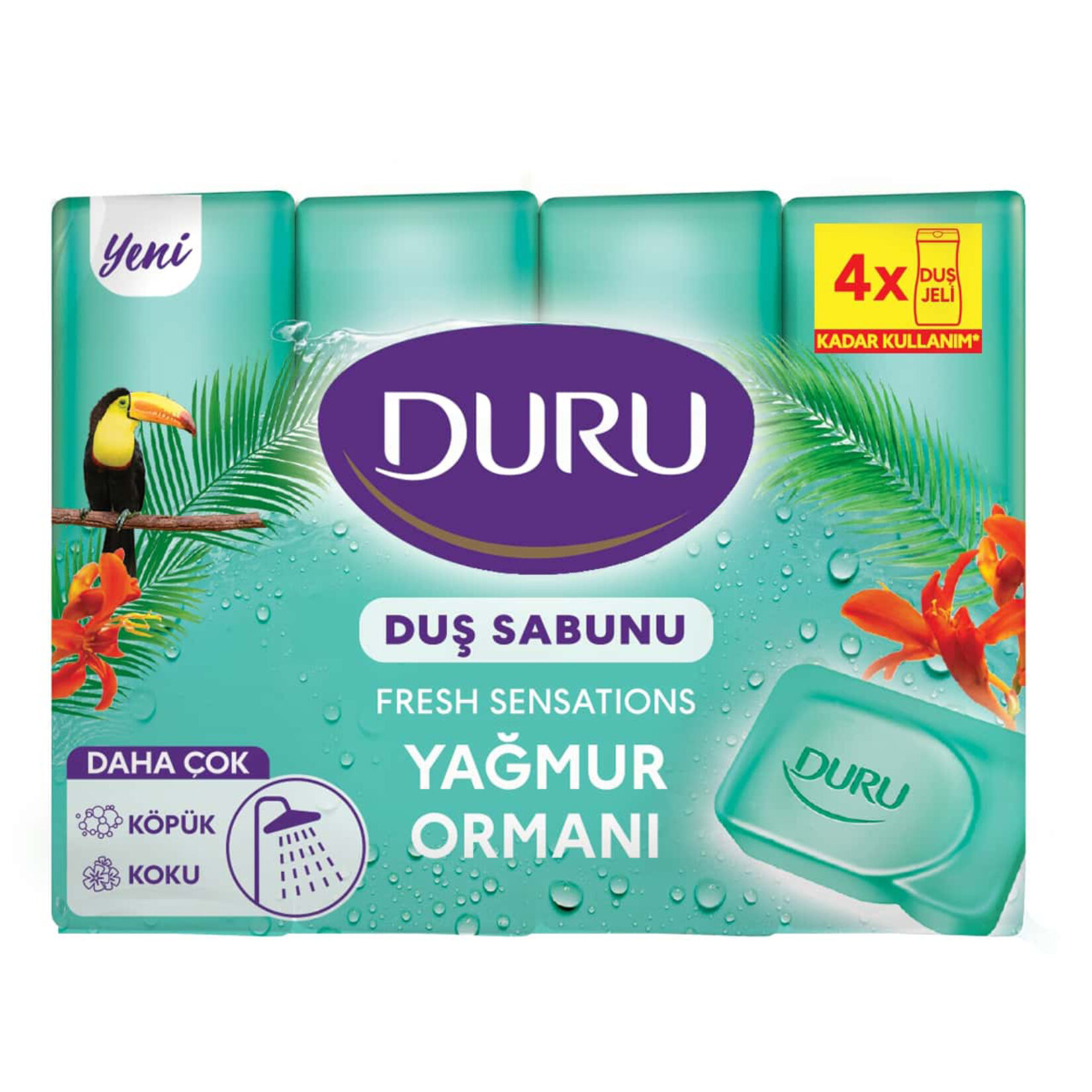 Duru Fresh Sensatıons Yağmur Ormanı 4X150 G