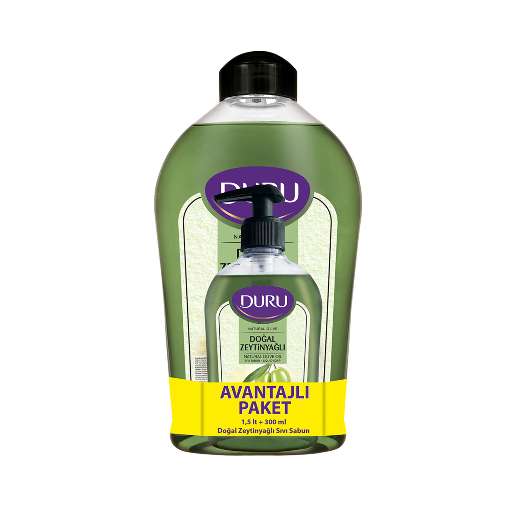 Duru Sıvı Sabun Zeytinyağlı 1500ml+300ml