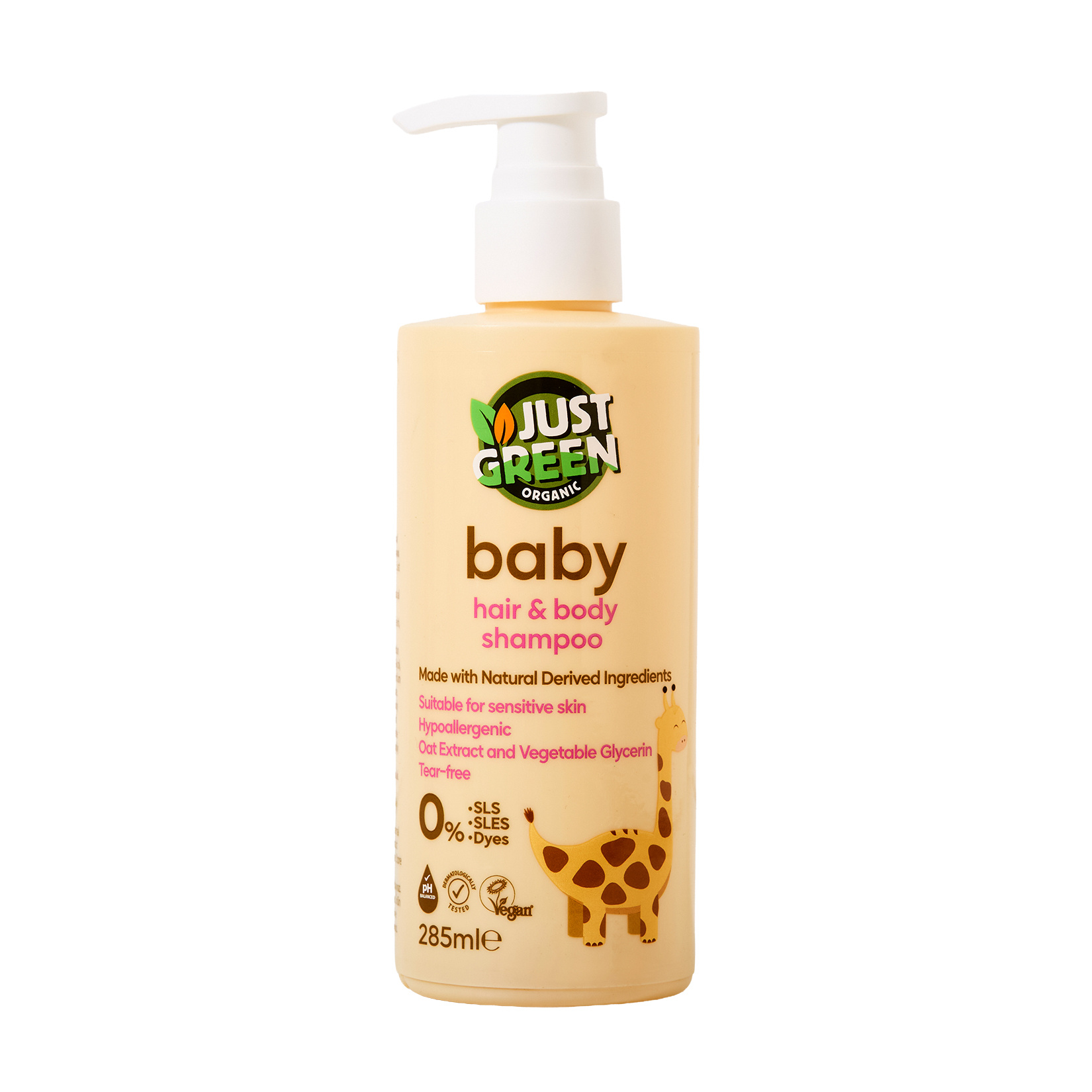 Just Green Organic Bebek Saç & Vücut Şampuanı 285 Ml