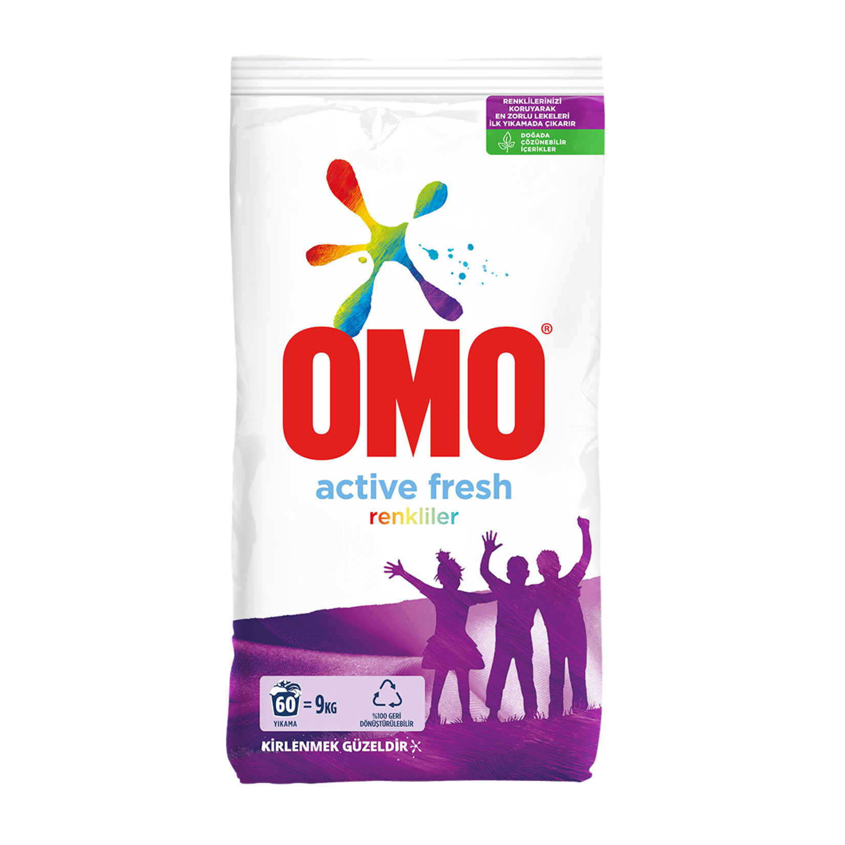 Omo Actıve Fresh Renkliler 60 Yıkama 9 Kg