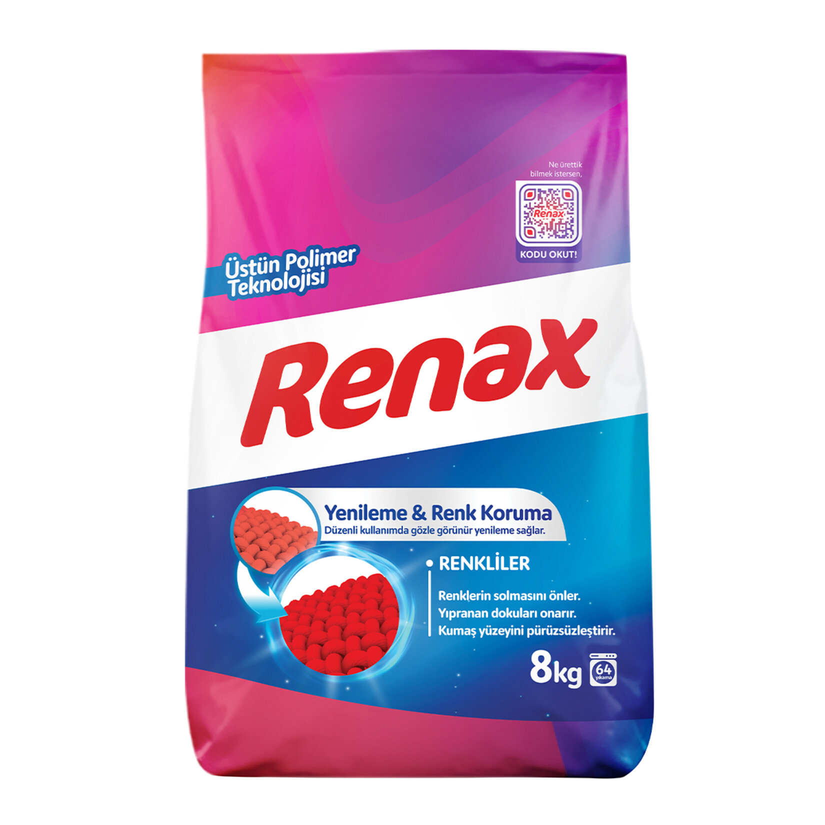 Renax Renkliler İçin Yeni.&renk Koruma Etk.det.8kg