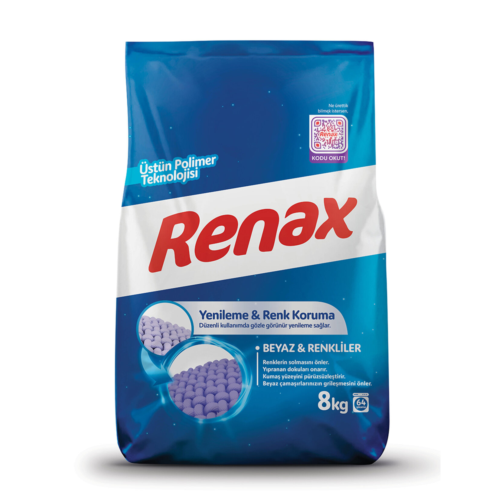 Renax Beyaz Ve Renkliler İçin Matik Deterjan 8 Kg