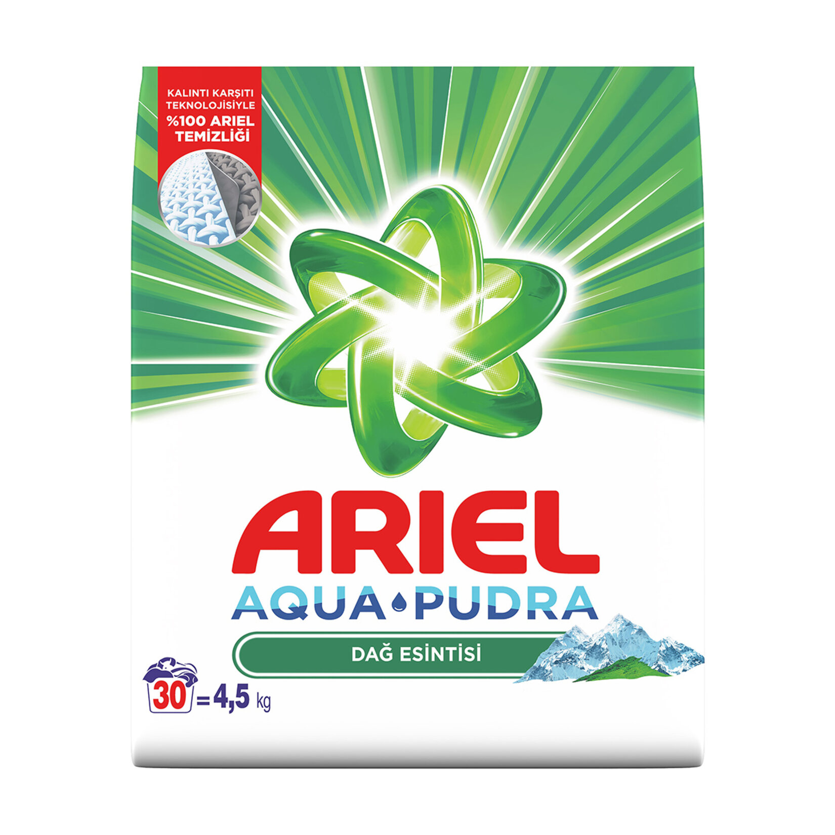Ariel Dağ Esintisi 4,5 Kg AquaPudra Toz Çamaşır Deterjanı