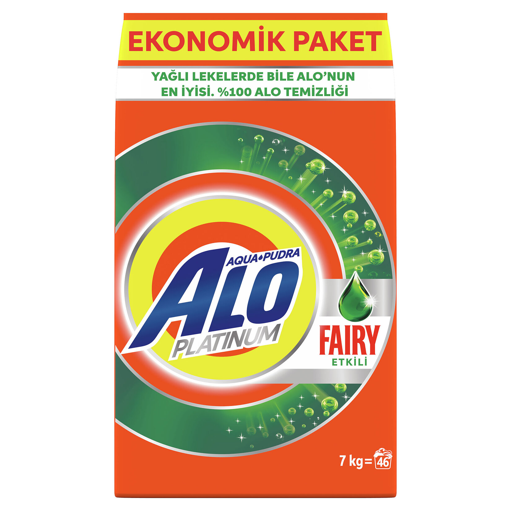 Alo Platinum 7 Kg Fairy Etkili Beyazlar Aquapudra Toz Deterjan