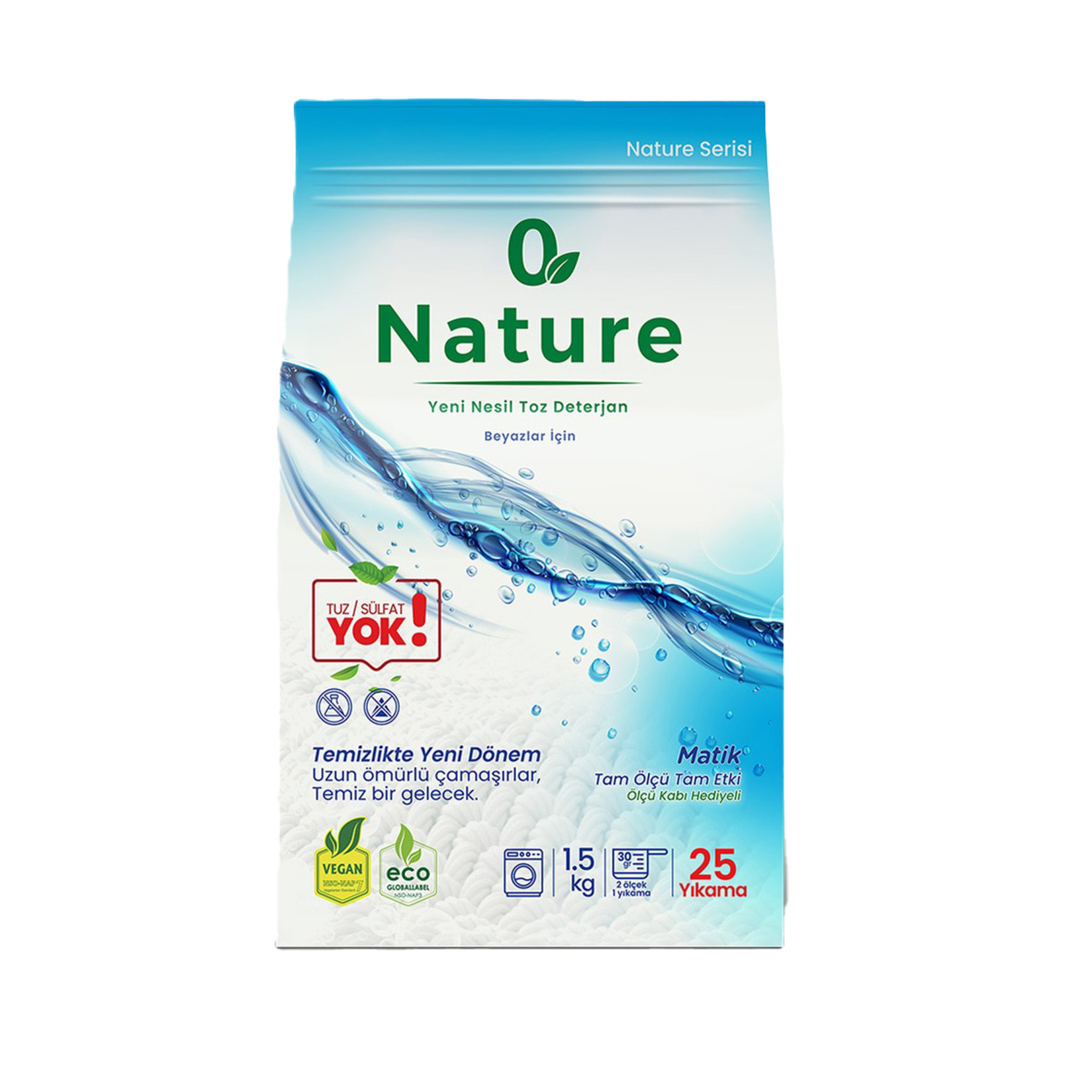 Nature Yeni Nesil Toz Deterjan Beyazlar 1.5 Kg