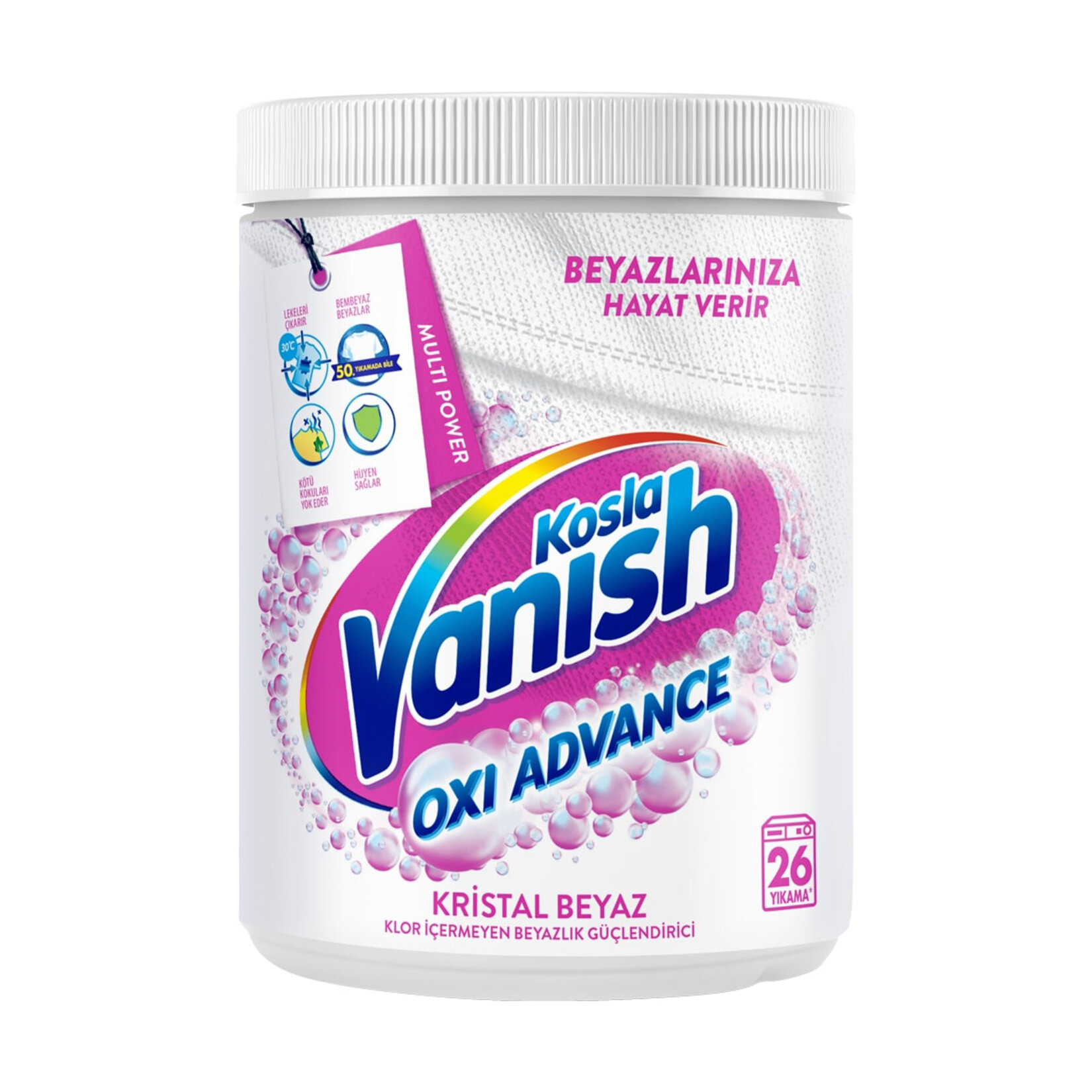 Vanish Kosla Multipower Leke Çıkarıcı Beyaz 800 G