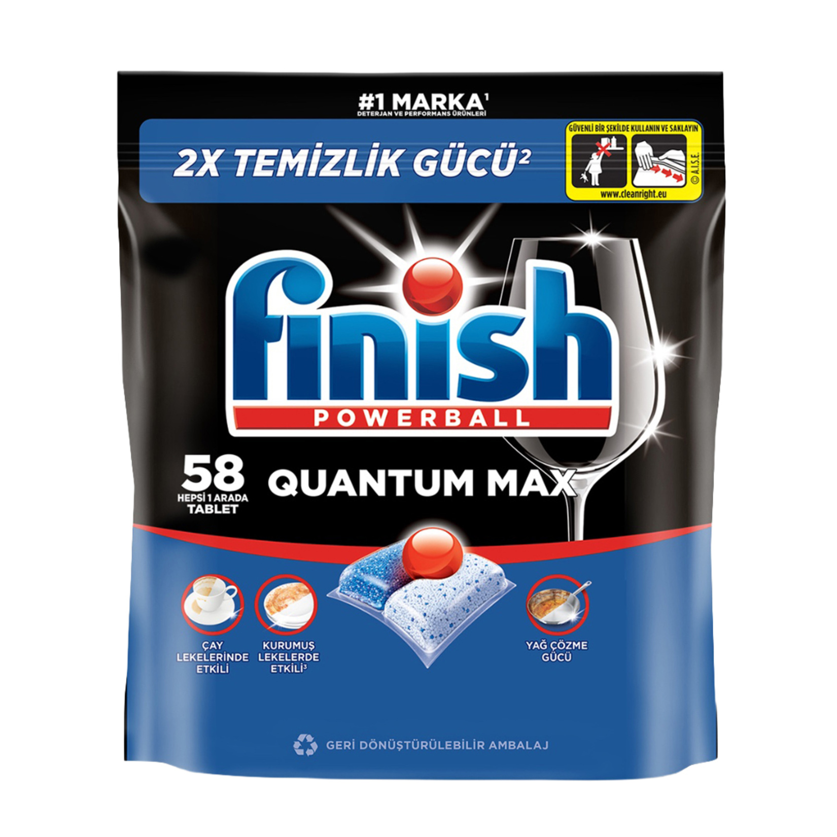 Finish Quantum Max Bulaşık Makinesi Tableti 58'li 603.2 G