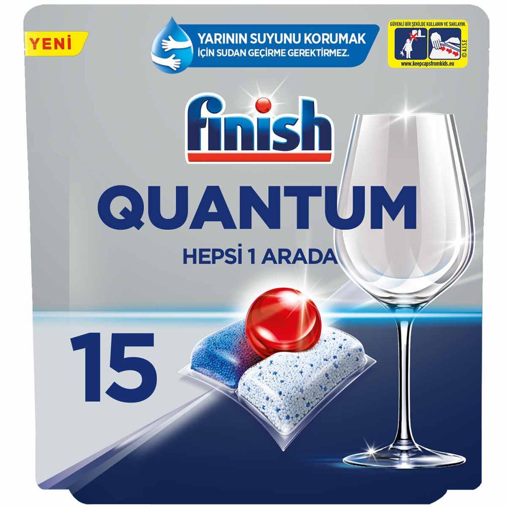 Finish Quantum Bulaşık Makinesi Tableti 15'Li