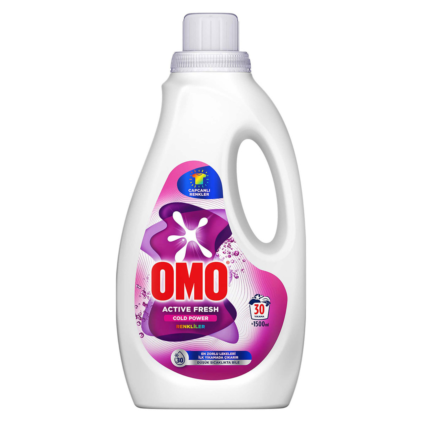 Omo Active Fresh Cold Power Renkliler Sıvı Deterjan 1500 Ml