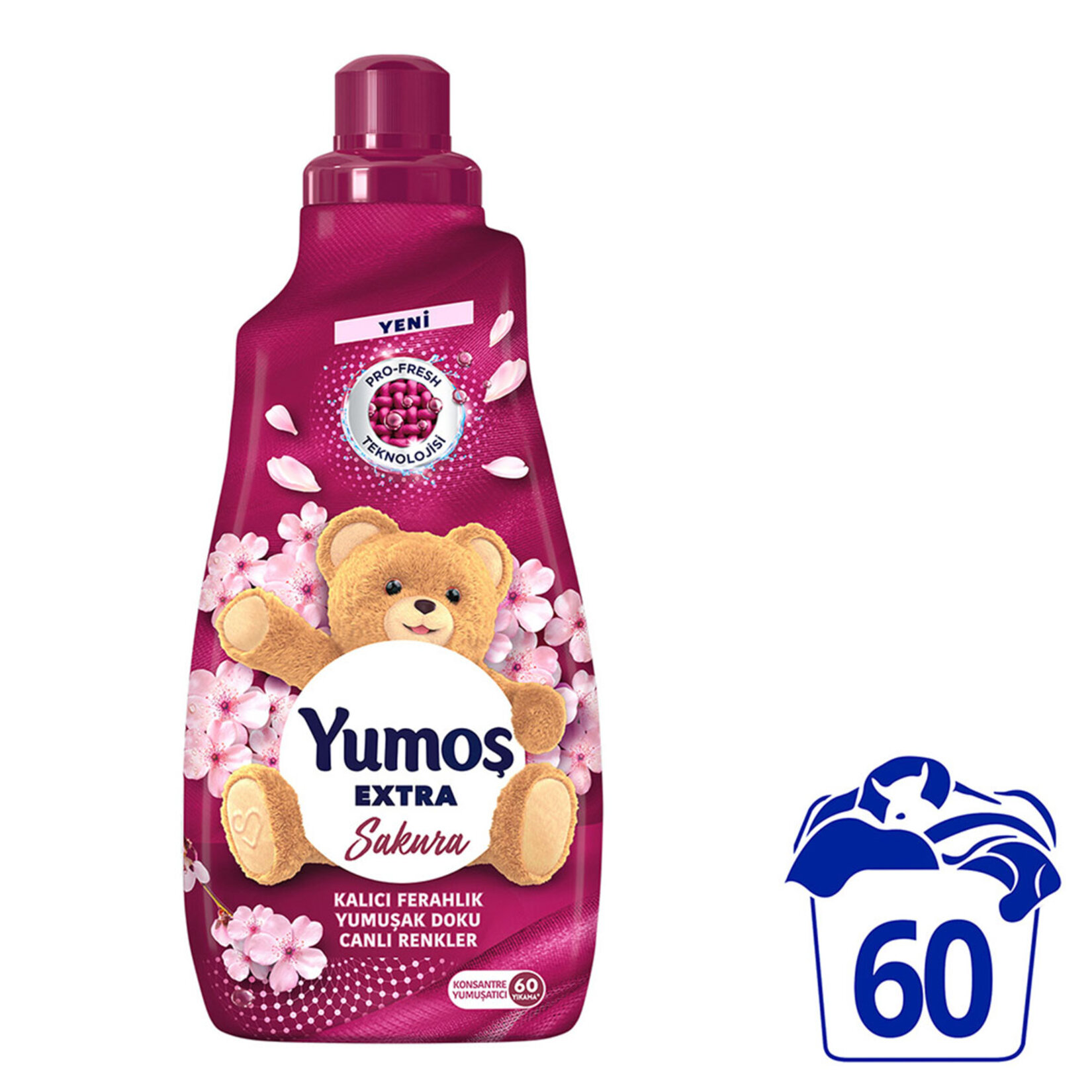 Yumoş Extra Konsantre Çamaşır Yumuşatıcı Sakura 1440 Ml 60 Yıkama
