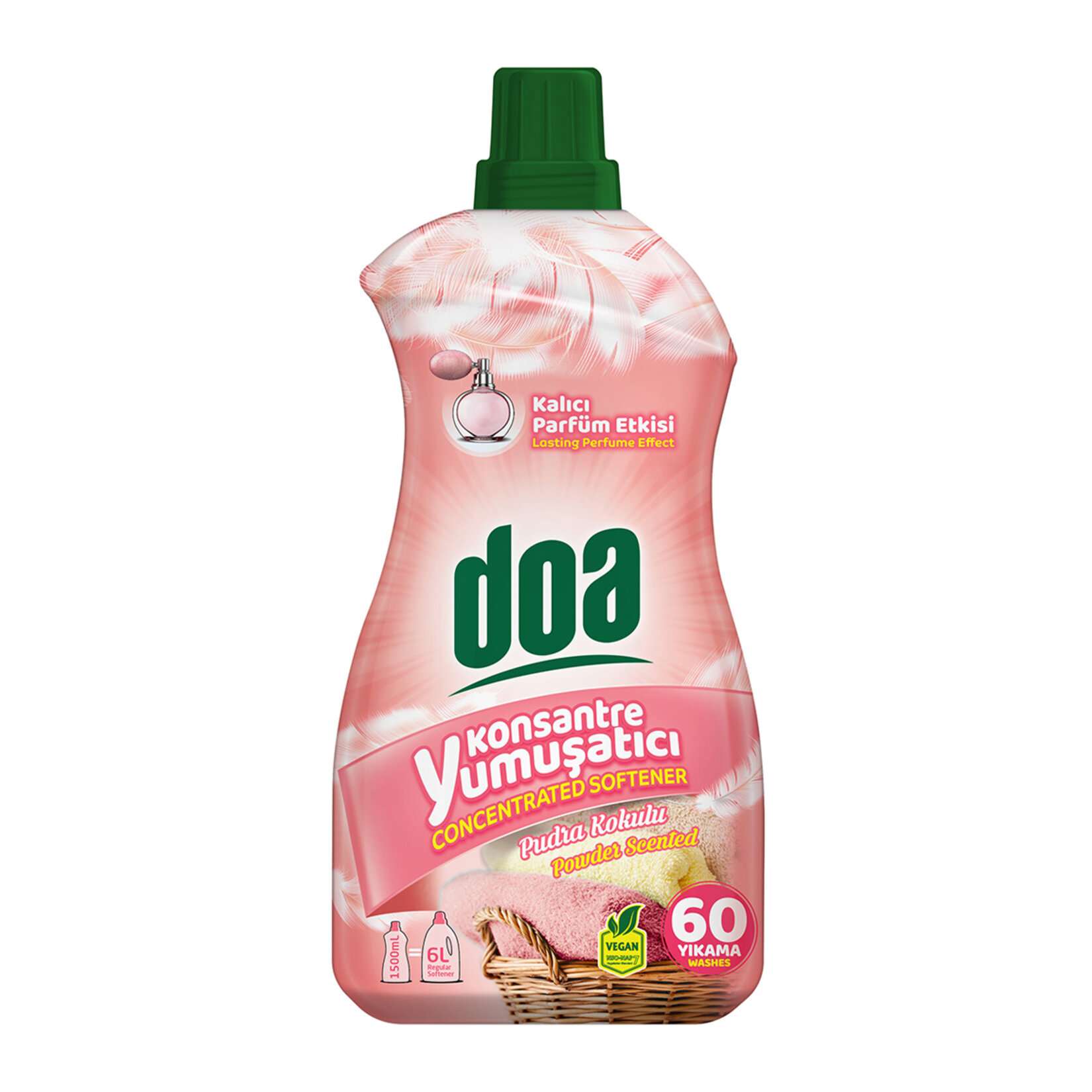 Doa Konsantre Yumuşatıcı Pudra Kokulu 1500 Ml