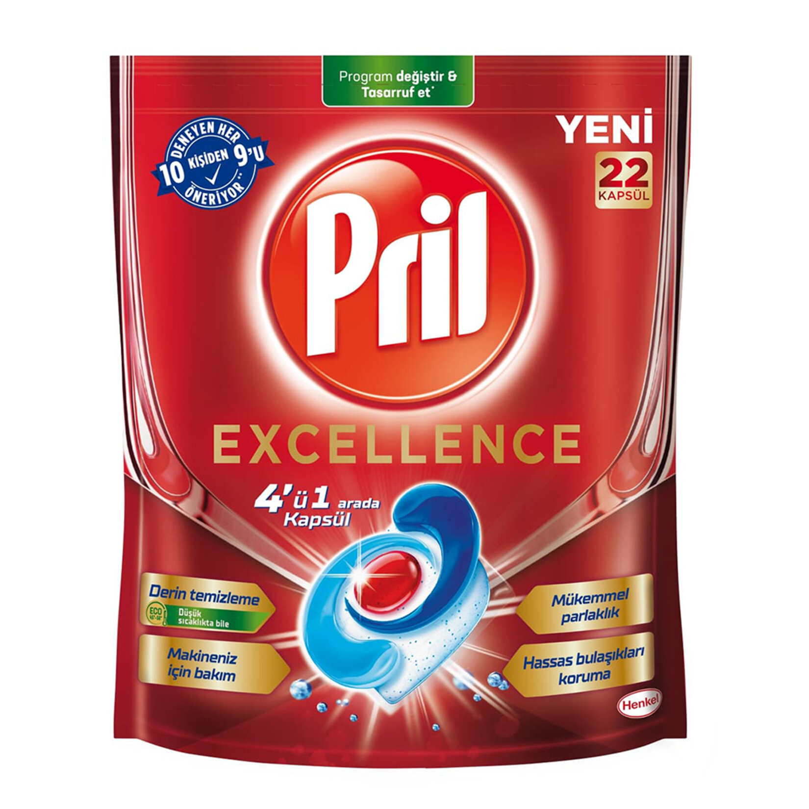 Prıl Excellence Bulaşık Kapsülü 22Li 380.6 G