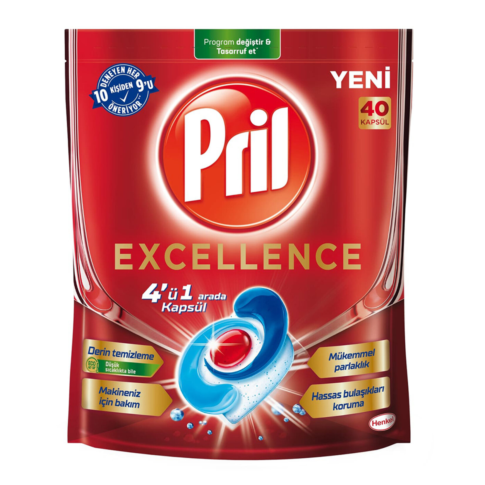 Pril Excellence Bulaşık Kapsülü 40Lı 692 G