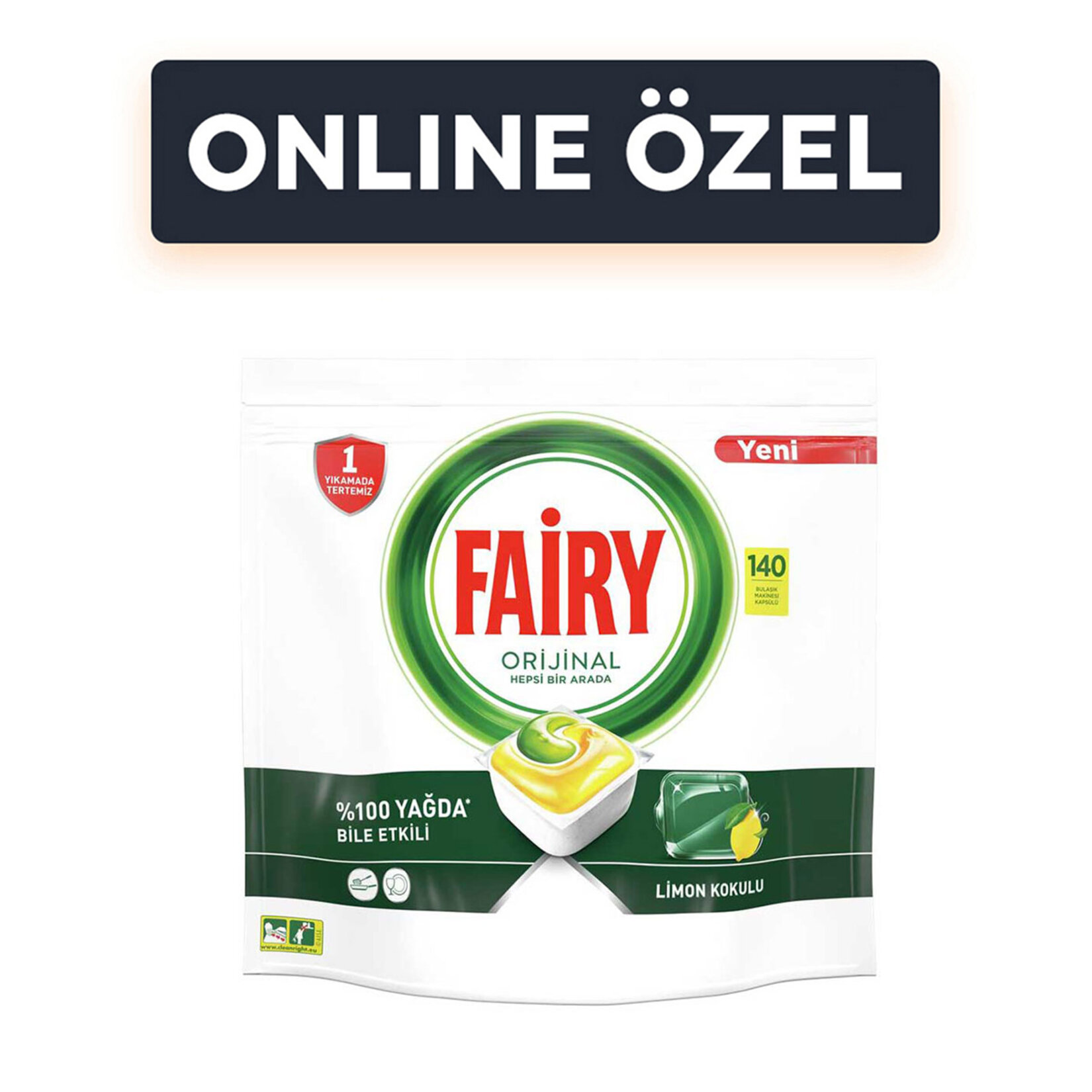 Fairy Platinum Plus 144 Yıkama Yaza Özel Bulaşık Makinesi Kapsülü (48x3)