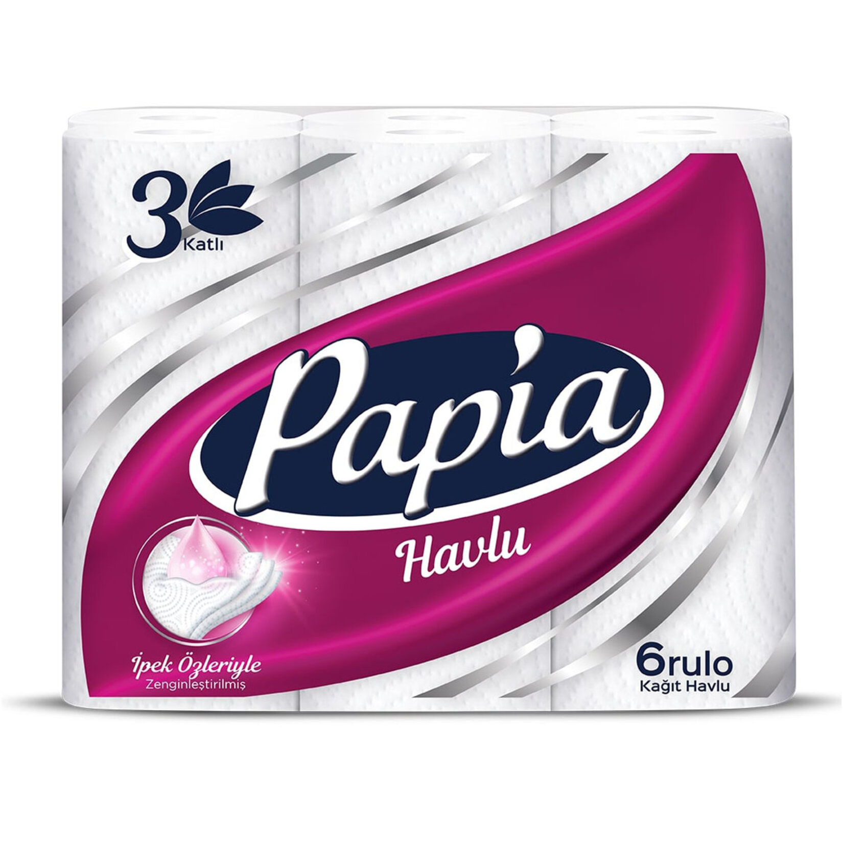 Papıa İpek Özlü Havlu 6'lı