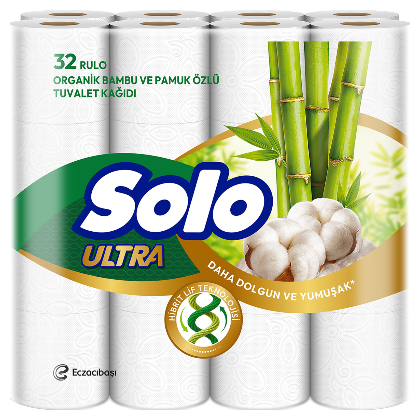 Solo Ultra Organik Bambu & Pamuk Özlü Tuvalet Kağıdı 32'li
