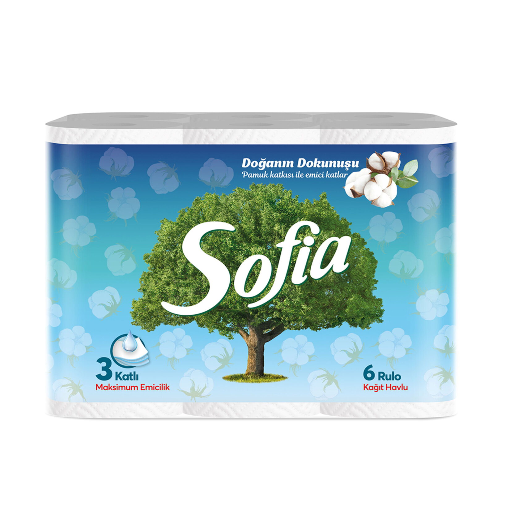 Sofia Pamuk Katkılı Havlu 6'lı