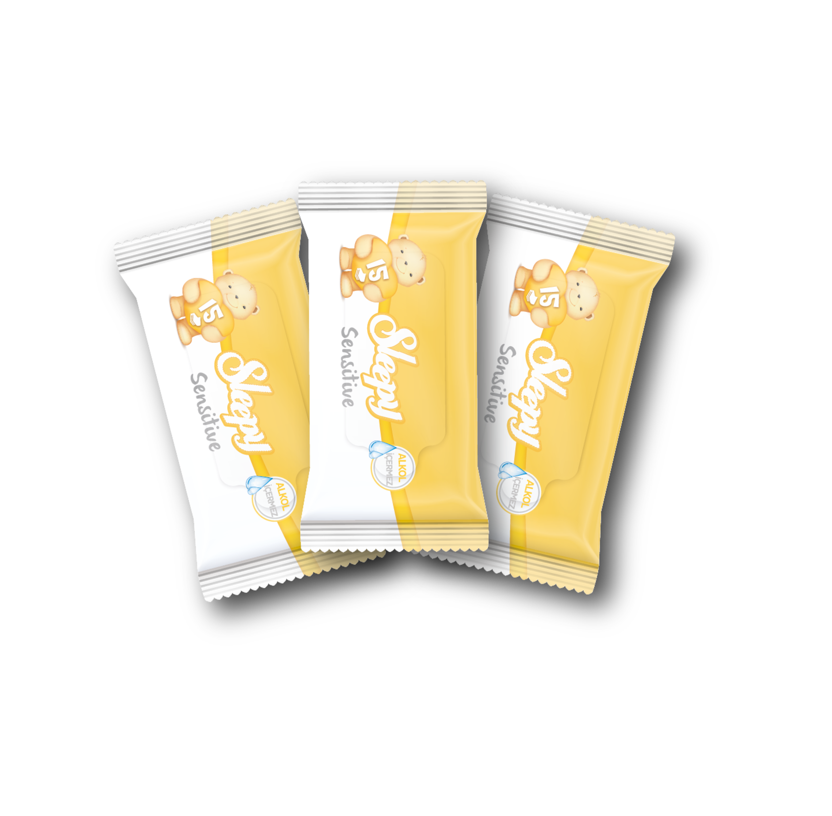 Sleepy Sensitive Islak Cep Mendili 3X15 Yaprak