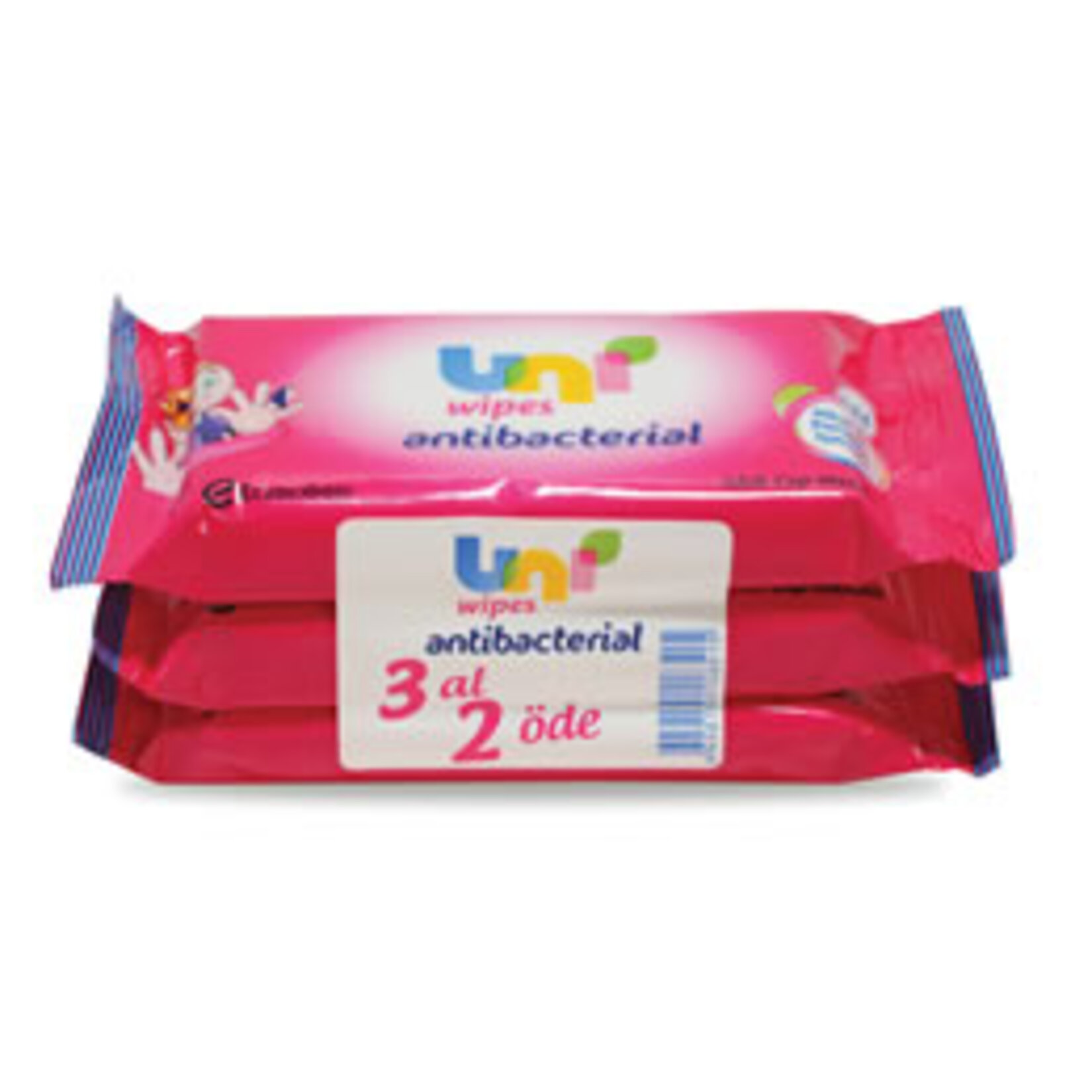 Uni Wipes Antibakteriyel Islak Cep Mendil 3X15 Yaprak