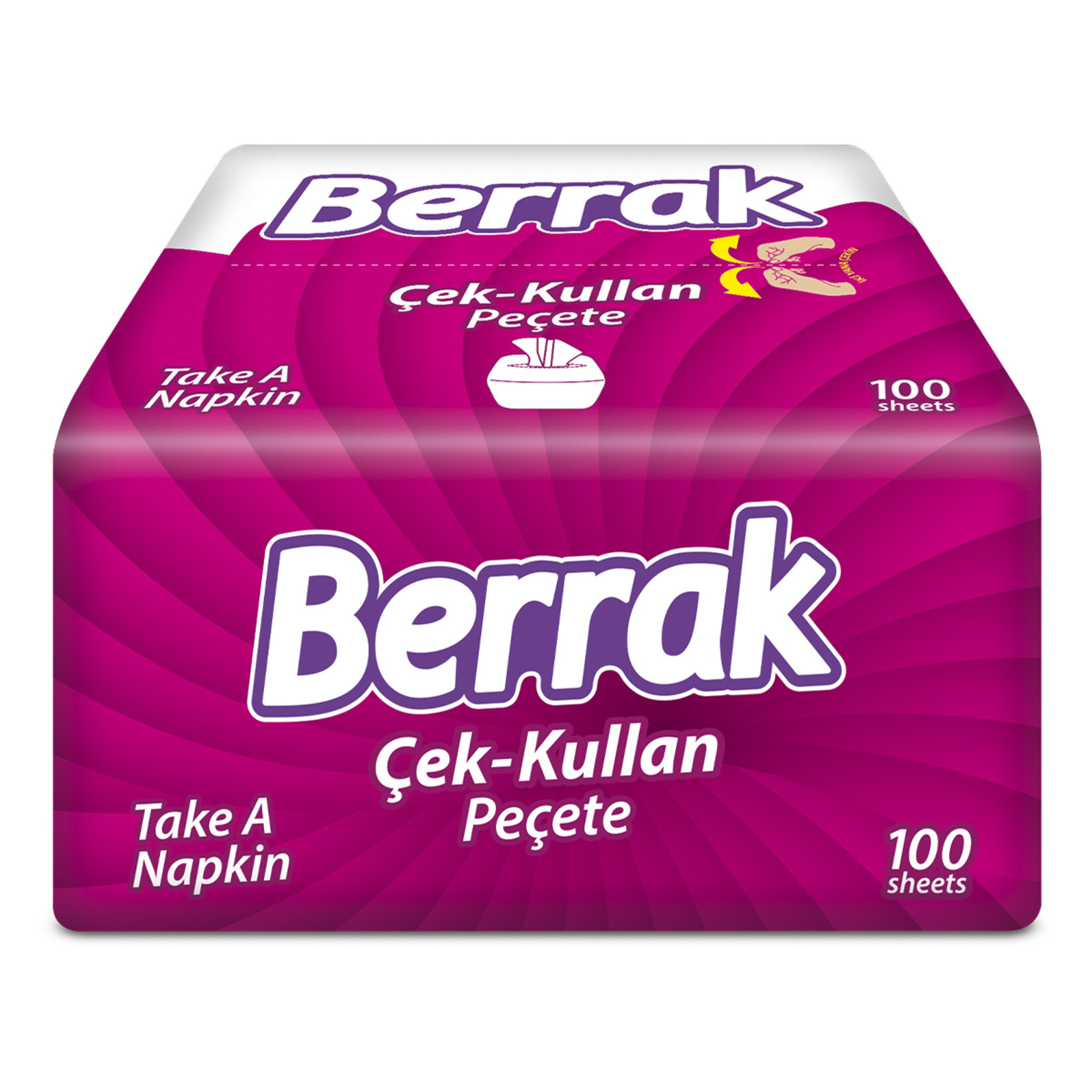 Berrak Çek-Kullan Peçete 100'Lü