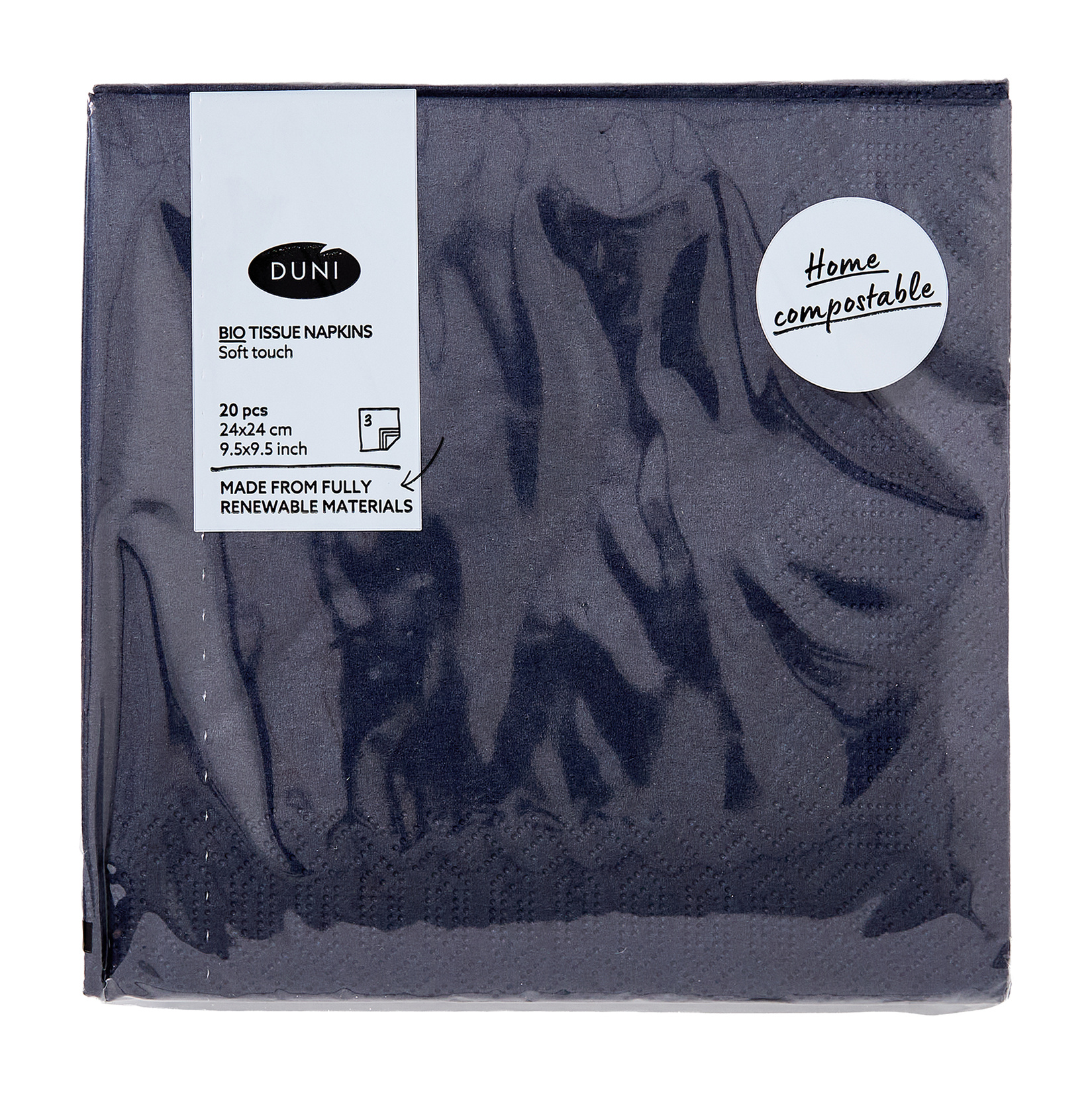 Dunı Peçete 24*24Cm Black 20 Li