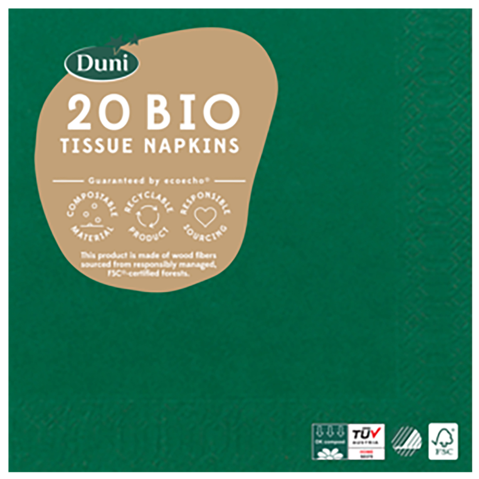 Duni Peçete 24 x 24 Cm Orientel Green 20'li