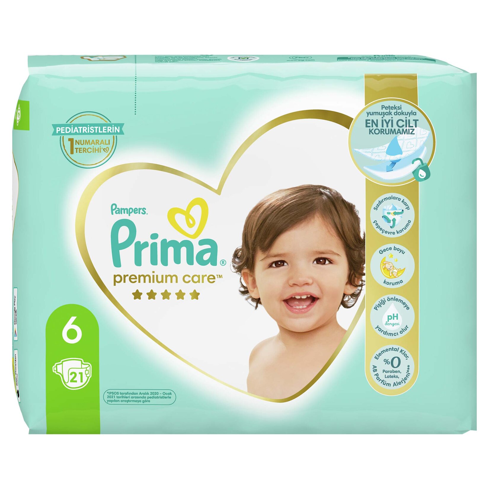 Prima Premium Care Bebek Bezi 6 Numara 21'li 13+ kg