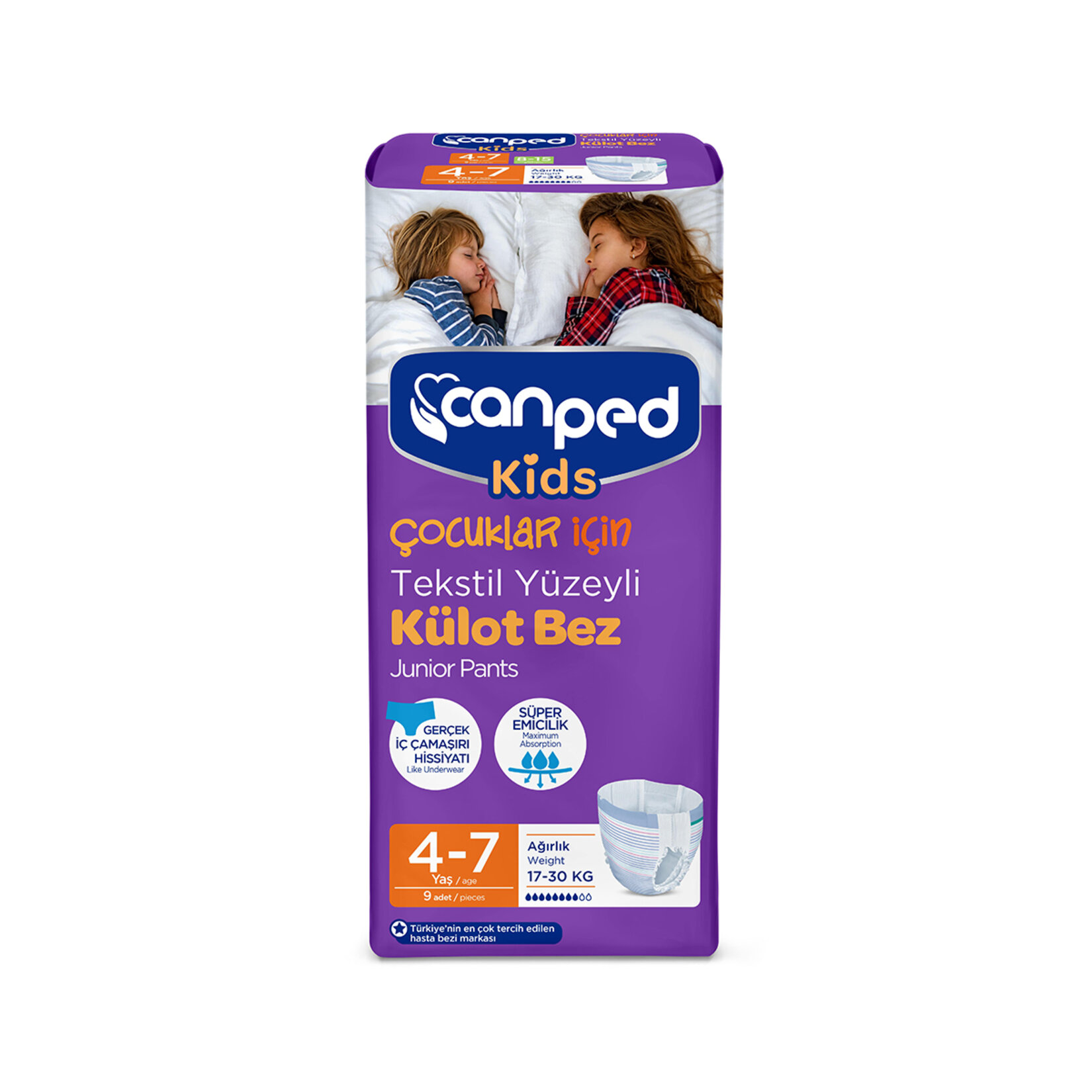 Canped Kids Külot Bez 4-7 Yaş 9'lu